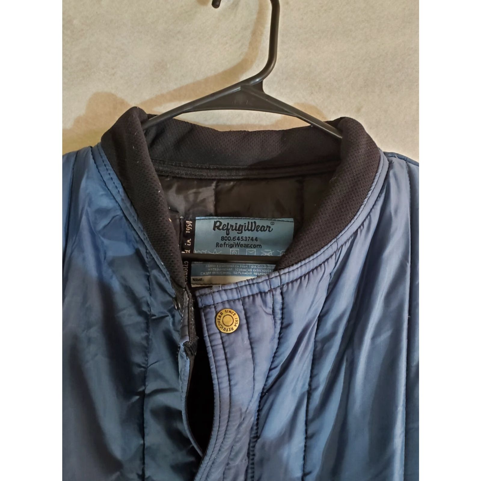 Refrigiwear VINTAGE Refrigiwear Insulated Puffer Coat Men's Large Navy Blue VERY WARM Size US L / EU 52-54 / 3 - 6 Thumbnail