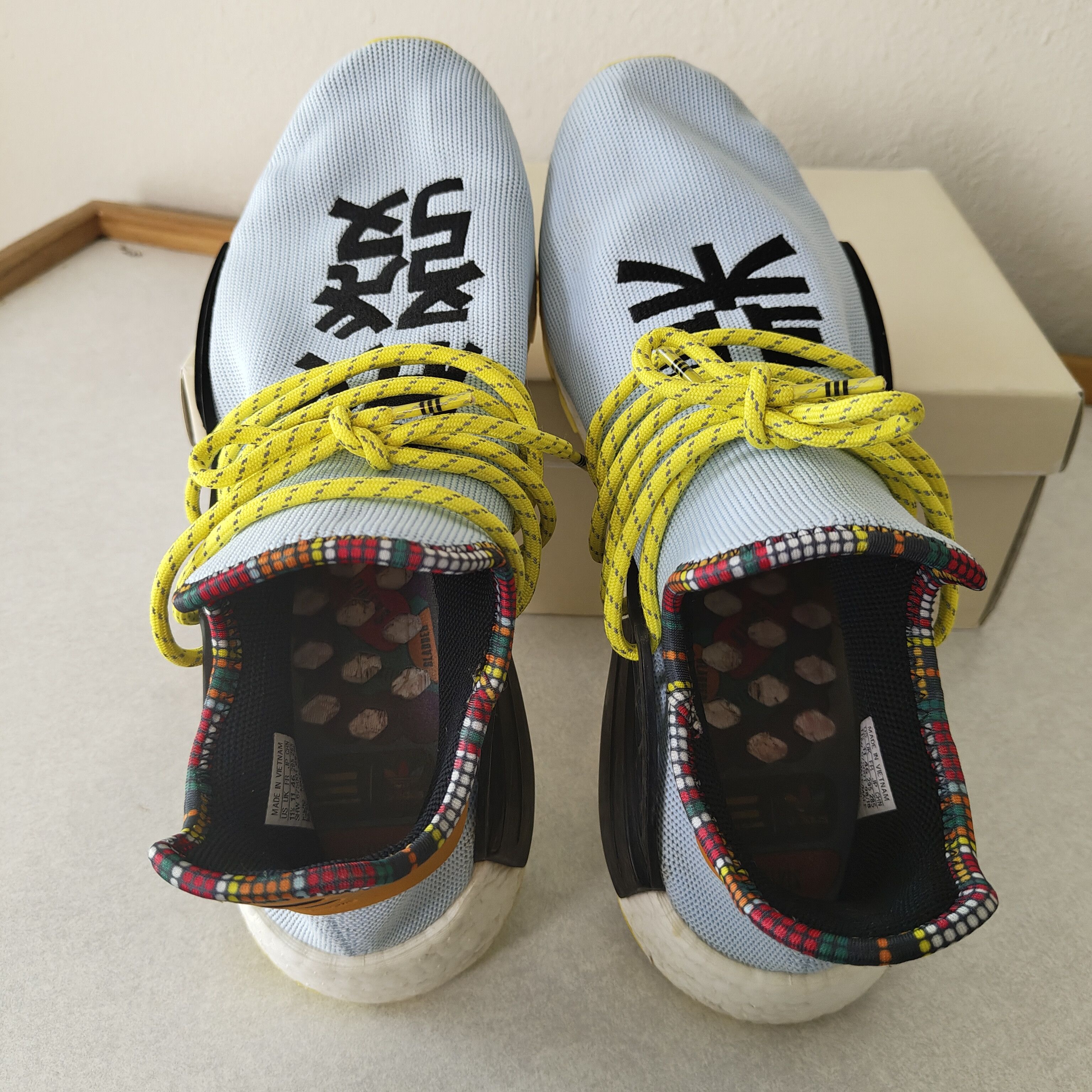 Adidas × Pharrell PW Solar HU NMD Men's Inspiration Pack Clear Sky EE7581 Size US 11.5 / EU 44-45 - 5 Thumbnail