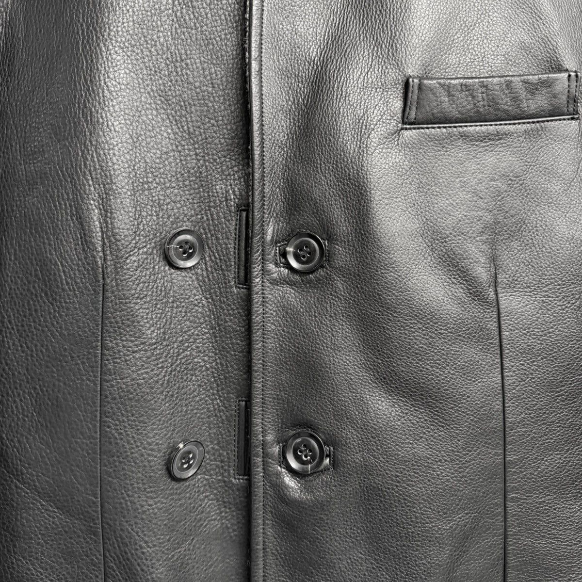 Yohji Yamamoto YOHJI YAMAMOTO POUR HOMME 2012 AW Leather Blazer Jacket Size US M / EU 48-50 / 2 - 4 Thumbnail