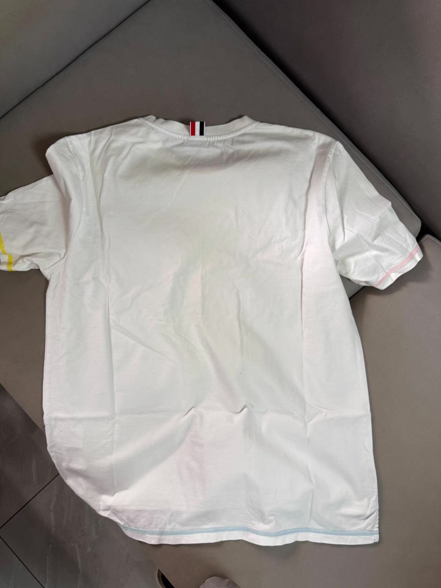 Thom Browne Thom Browne Preppy White Short Sleeve Tee Ｑ20 Size US M / EU 48-50 / 2 - 3 Thumbnail