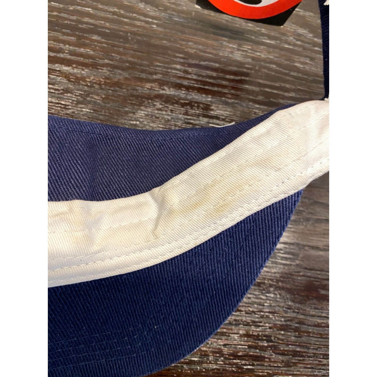 Chase Authentics VINTAGE NASCAR Chase Authentics Men's Blue Cotton Twill Adjustable Visor Racing Cars One Size Size ONE SIZE - 7 Thumbnail