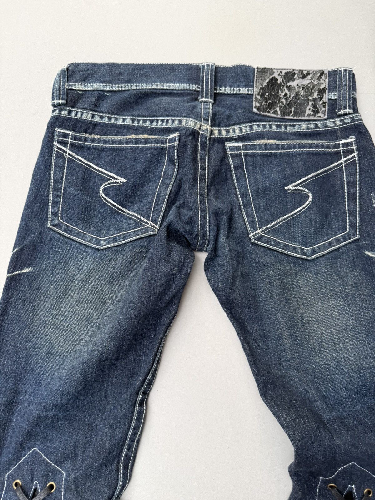 Japanese Brand Semantic Design lace up flare jeans Size US 28 / EU 44 - 8 Thumbnail