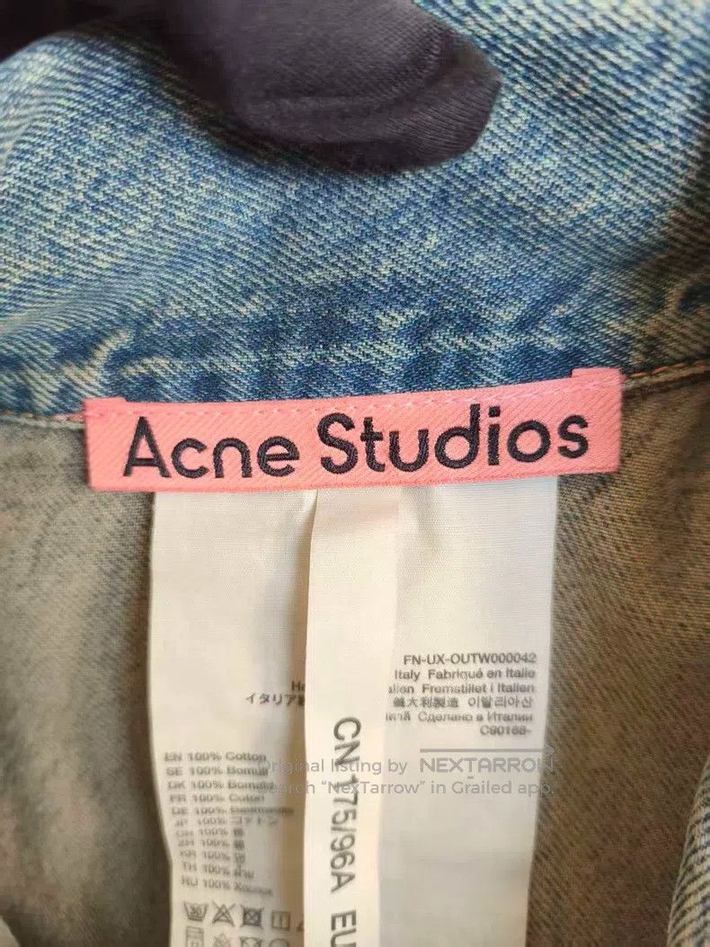 Acne Studios Acne Studios Denim Jacket, Blue, Made in Italy Size M / US 6-8 / IT 42-44 - 3 Thumbnail