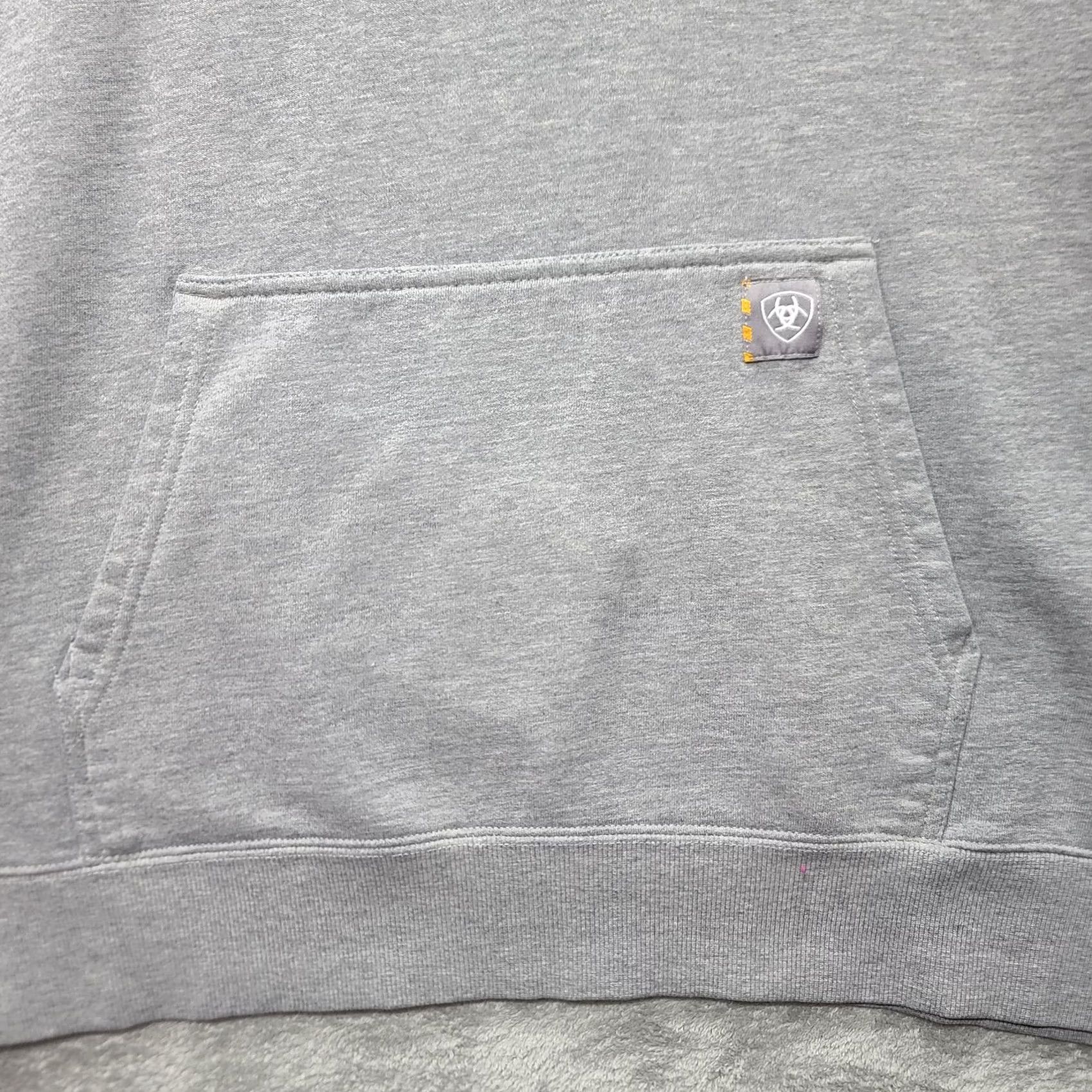 Ariat Ariat Rebar Sweatshirt Womens 2XL Gray Hooded Pullover Western Workwear Regular Long Sleeve Size XXL / US 16-18 / IT 52-54 - 3 Thumbnail