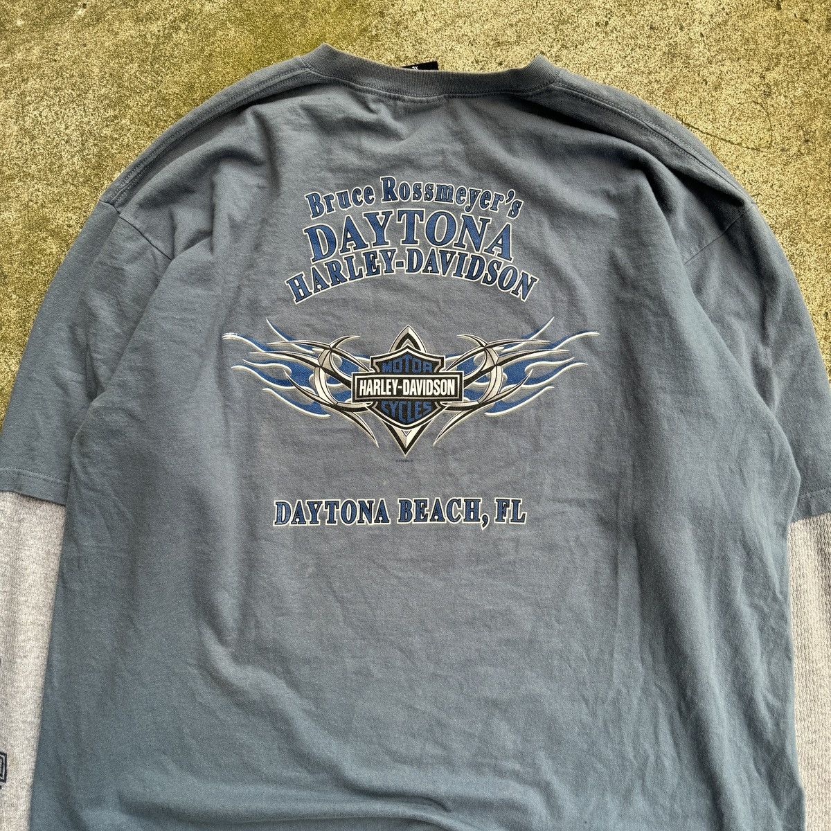 Harley Davidson Harley Faded Metal Flame Longsleeve Thermal Shirt ERD Grunge Size US XXL / EU 58 / 5 - 5 Thumbnail