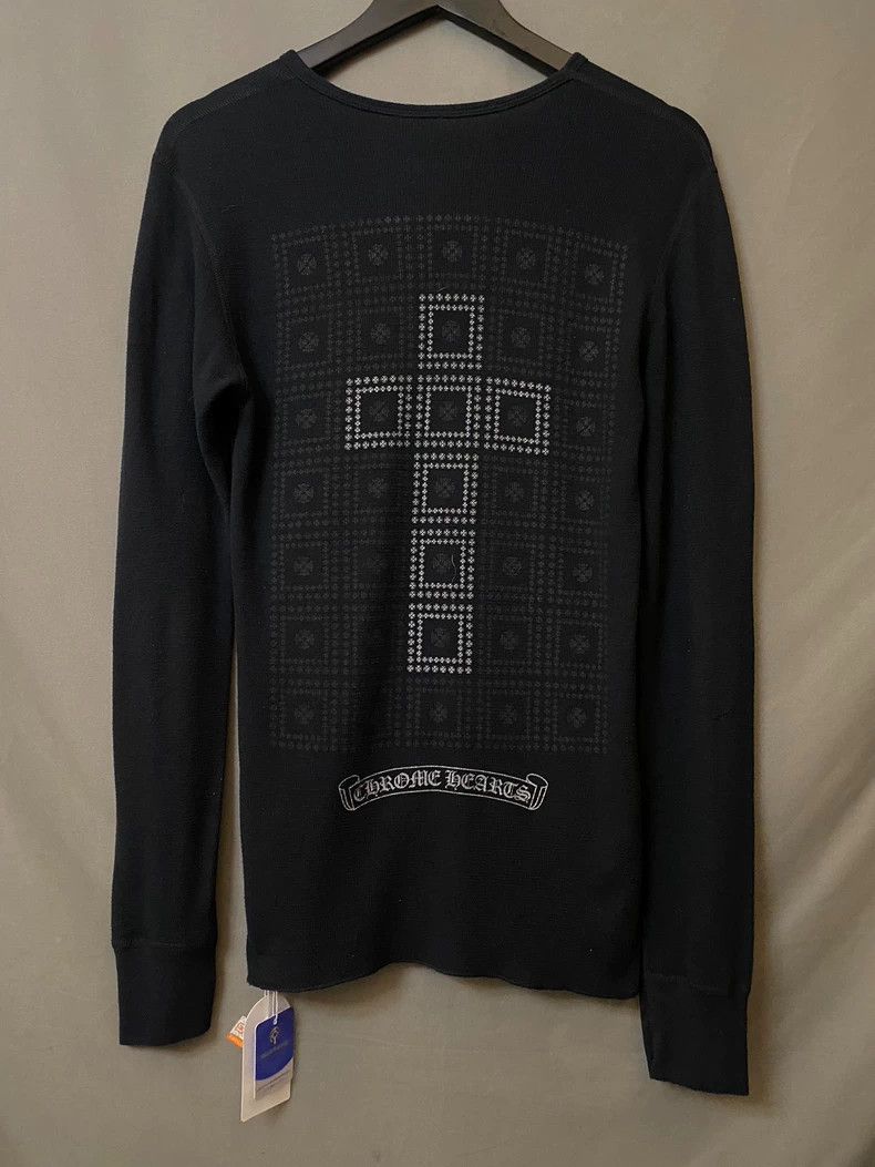 Chrome Hearts Chrome Hearts Black Cross Pattern Long Sleeve-yf Size US M / EU 48-50 / 2 - 1 Thumbnail