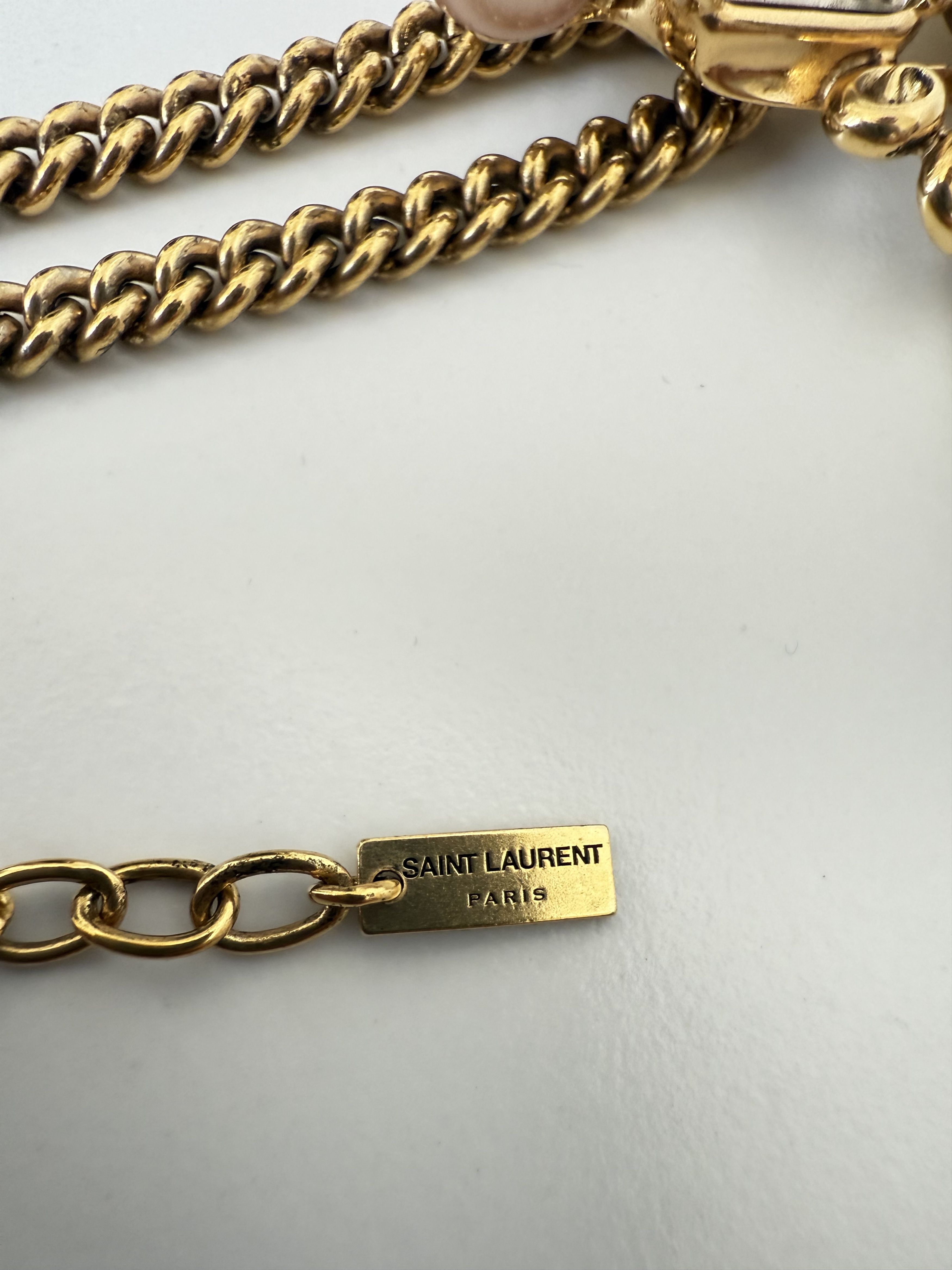 Saint Laurent Paris Saint Laurent Baroque Cross Charm Necklace Size ONE SIZE - 3 Thumbnail