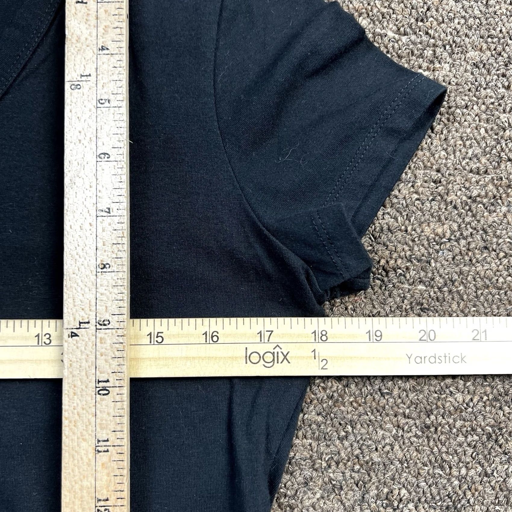 Vintage Wild Fable Crop Top T-Shirt Black Womens Large V-Neck Stretch Fit Casual Modern Short Sleeve Top Size L / US 10 / IT 46 - 6 Thumbnail