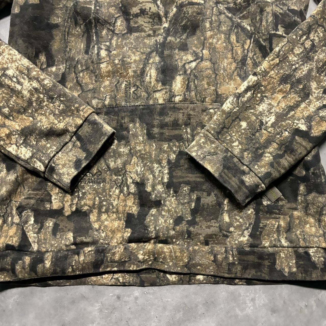 Japanese Brand × Vintage Crazy Vintage Y2K/2000s Tree Camo Wildlife Nature Skater Streetwear Hoodie! Size US S / EU 44-46 / 1 - 5 Thumbnail
