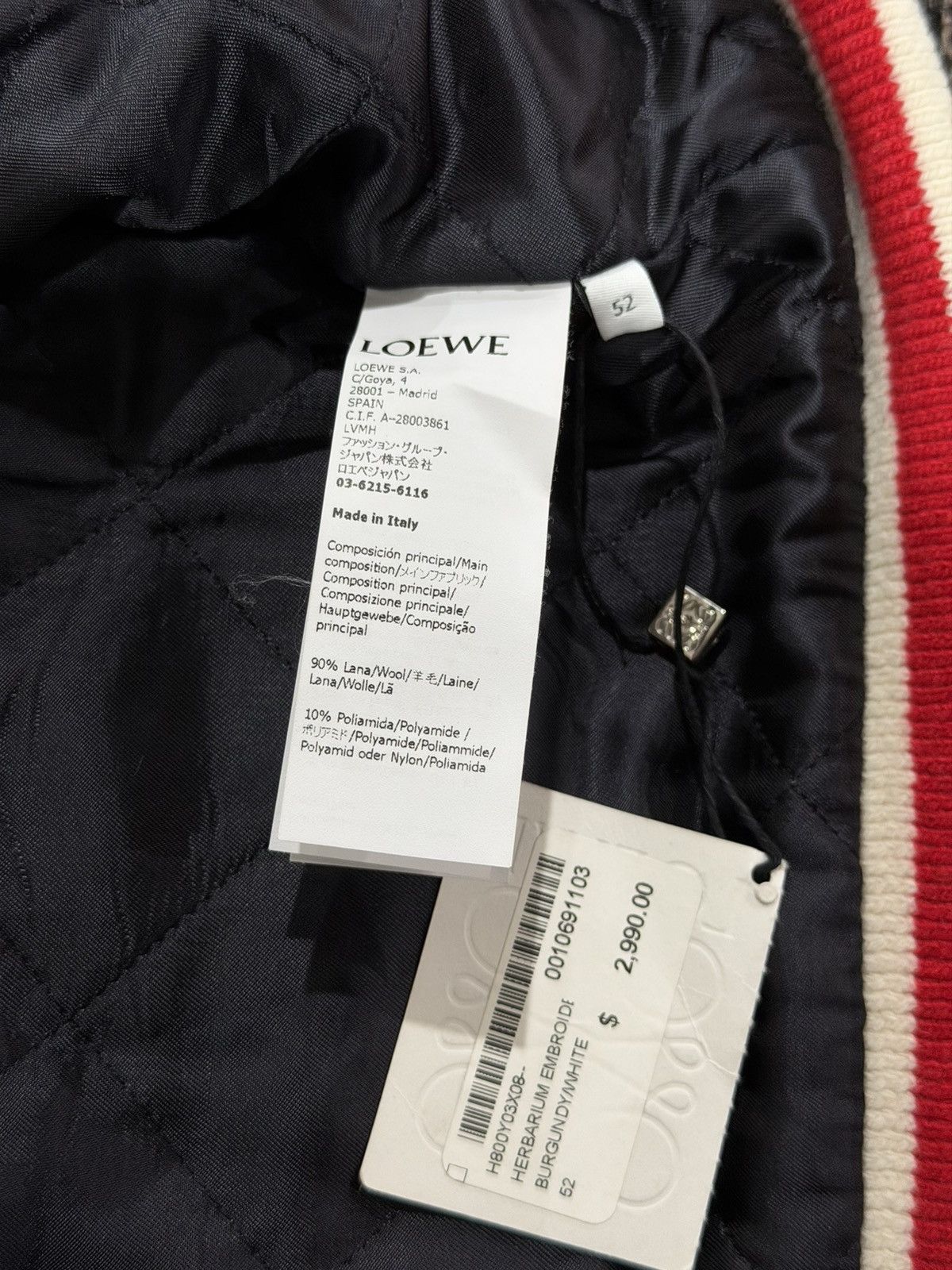Loewe Loewe Floral Herbarium Embroider Leather/Wool Varsity Jacket Size US L / EU 52-54 / 3 - 10 Thumbnail