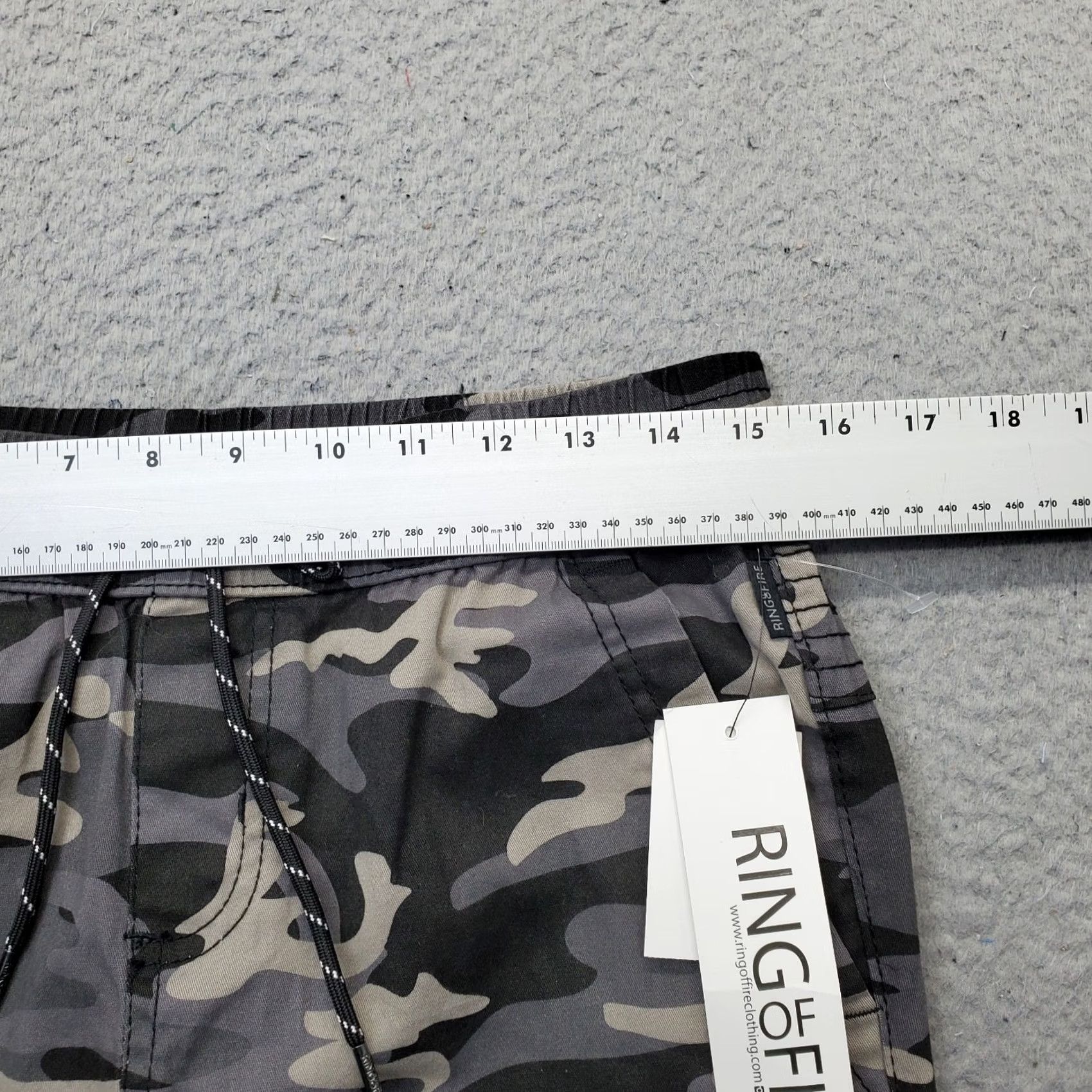 Ring Of Fire Ring Of Fire Mens Camouflage Moto Joggers Pants Size S Multicolor Stretch Drawstring Waist XSmall? Size US 29 - 6 Thumbnail