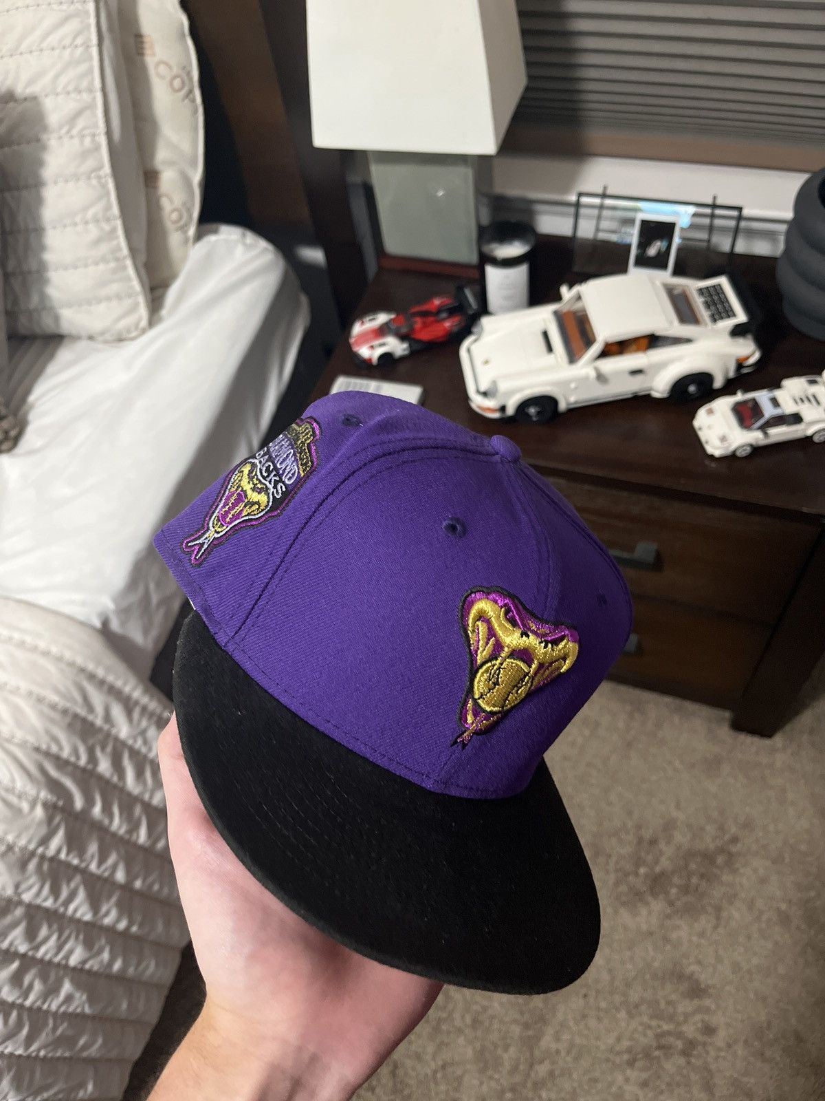 image of Mlb x New Era Arizona Diamond Backs Limited Lids Fitted Hat in Purple, Men's