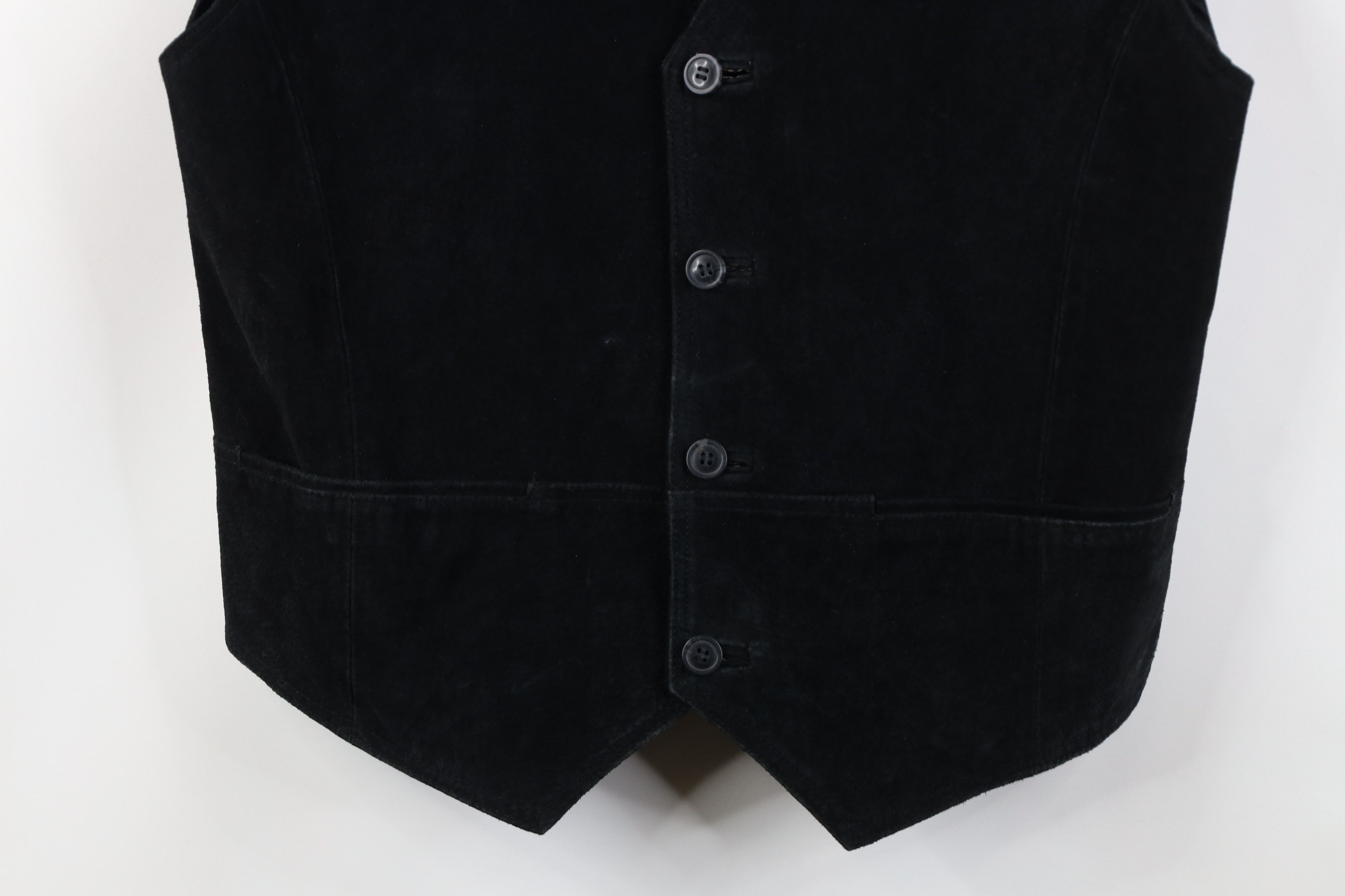 Vintage Vintage 90s Streetwear Suede Leather Buckle Back Vest Jacket Size US S / EU 44-46 / 1 - 3 Thumbnail