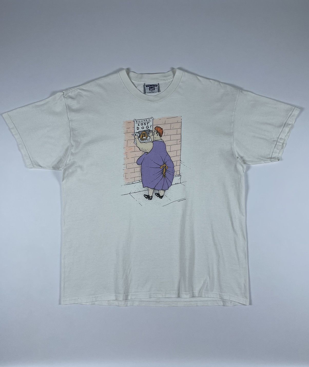 Cartoon Network LEE Vintage 1993 Lost Dog T-Shirt Funny Comic Tee Size US XL / EU 56 / 4 - 1 Thumbnail