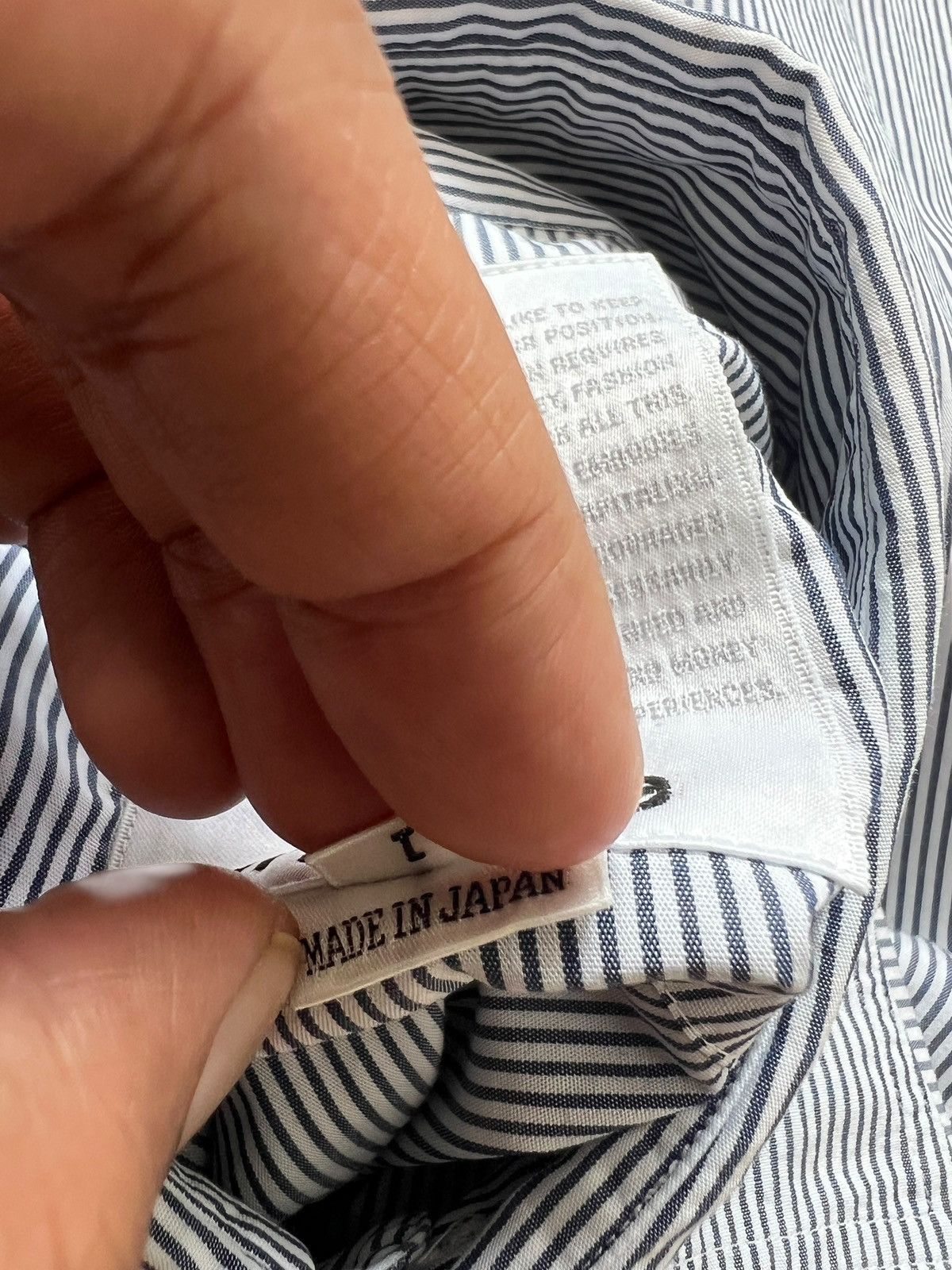 Nonnative Nonnative Hickory Stripe 3/4 Sleeve Officer Shirt Size US S / EU 44-46 / 1 - 11 Thumbnail
