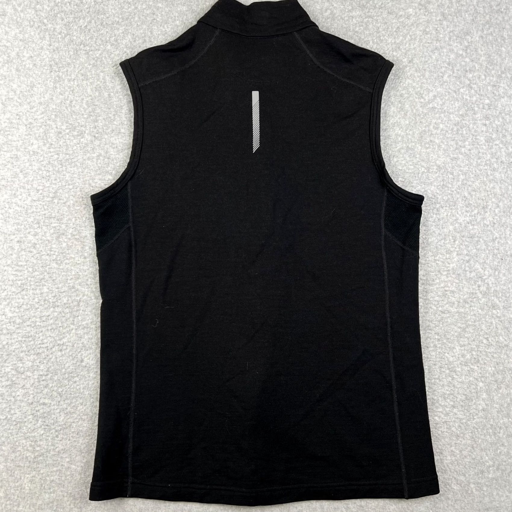 Icebreaker Icebreaker GT Merino Wool Vest Mens Medium Black Full Zip Baselayer Hiking Size US M / EU 48-50 / 2 - 2 Thumbnail