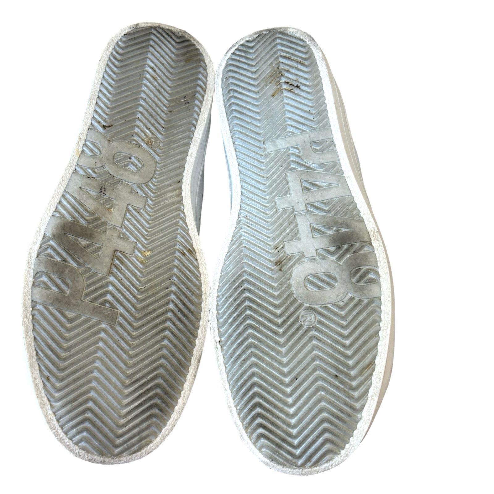 P448 P448 Sneakers Womens 37 EU 7 US Gray Floral Leather Low Top Size US 7 / IT 37 - 9 Thumbnail