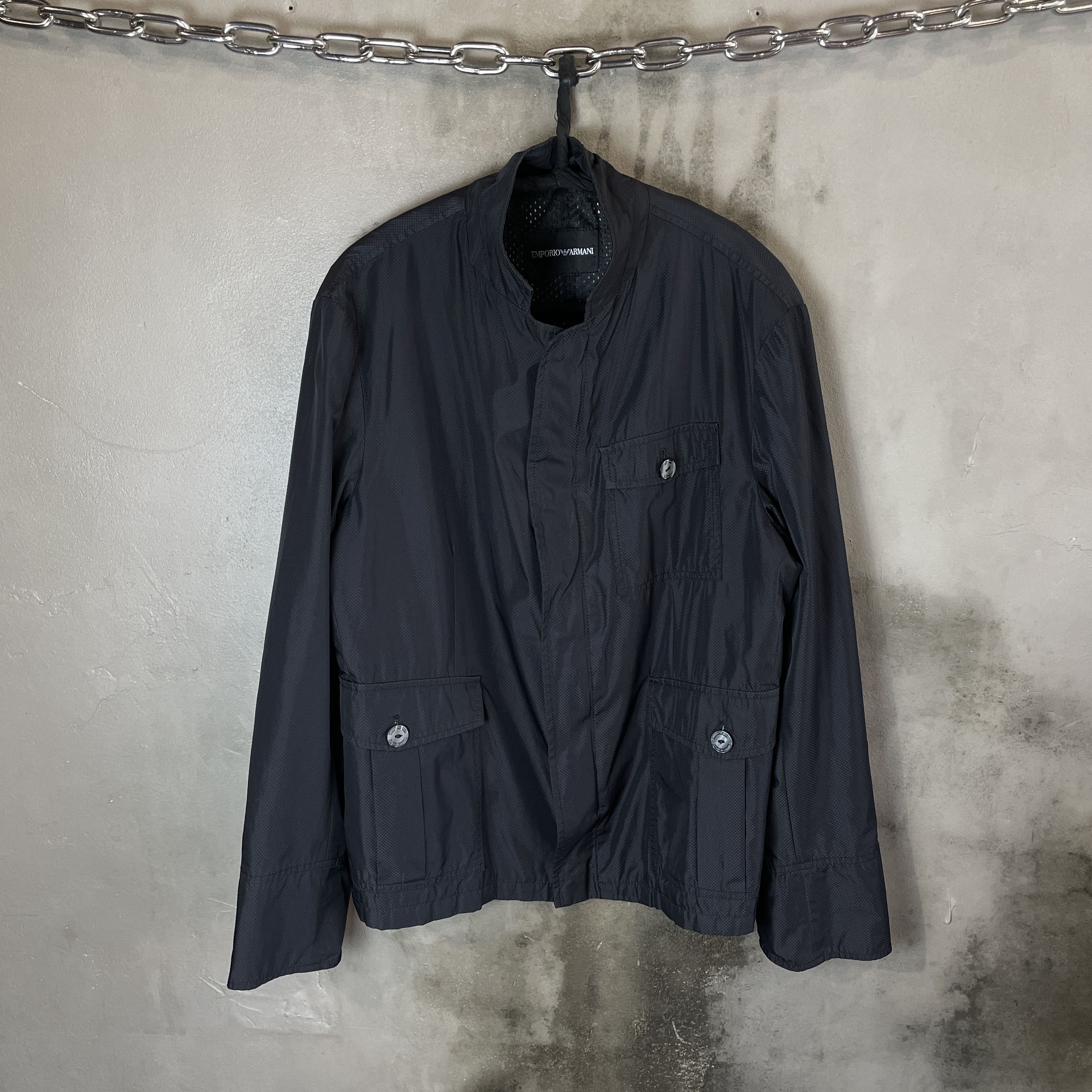 2010s Emporio Armani 2-Way Zipped Windbreaker