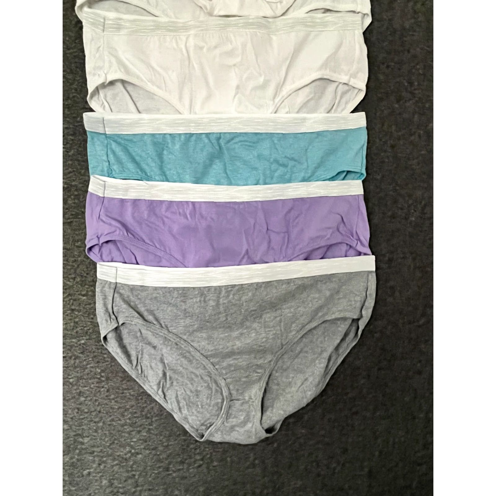 Hanes Hanes Panties 6 Pack Juniors Women's Cotton Underwear 2XL Multicolor Size 40" / US 18 - 5 Thumbnail