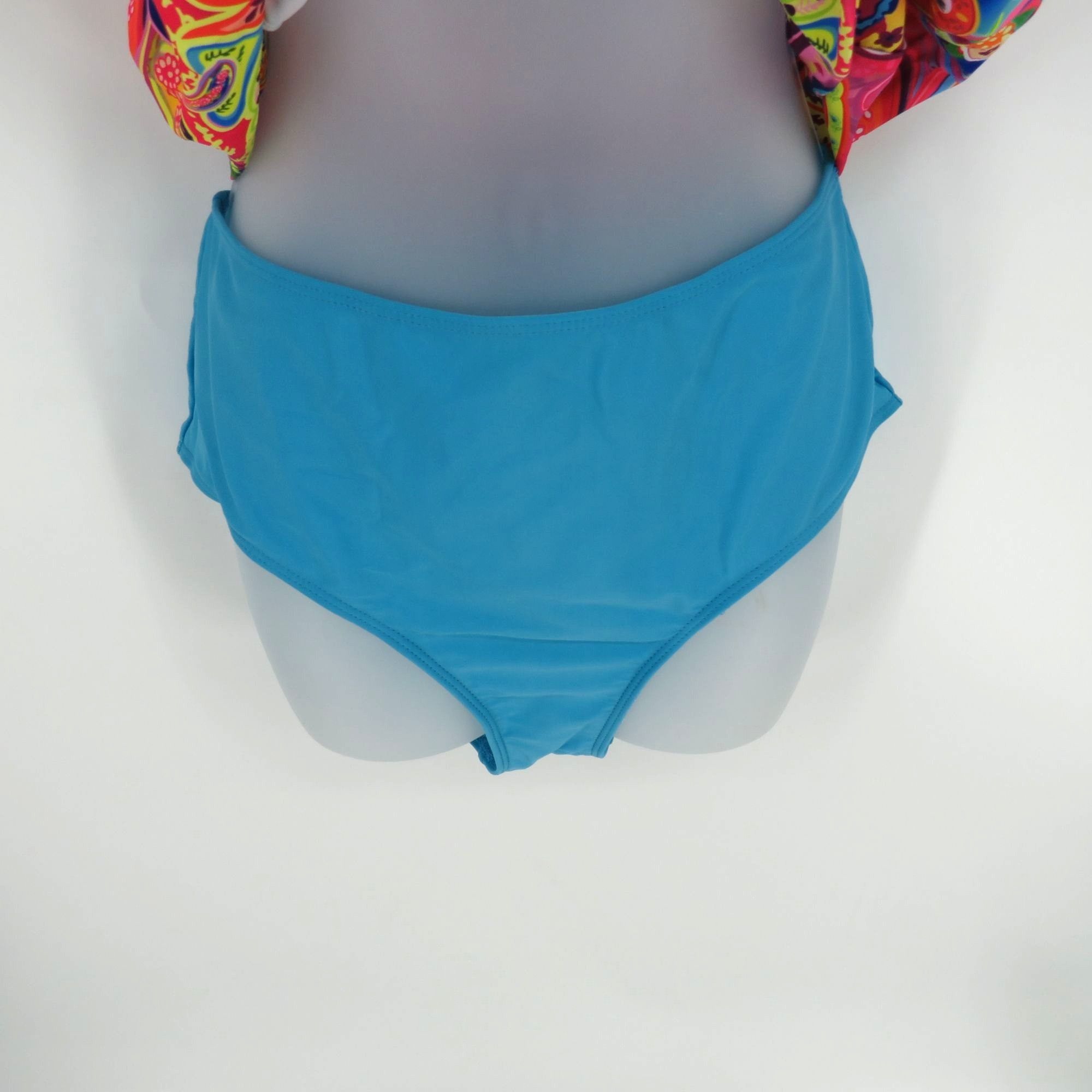 Other Two-Piece Womens Tankini Swimsuit Paisley Adjustable Straps Size L / US 10 / IT 46 - 3 Thumbnail
