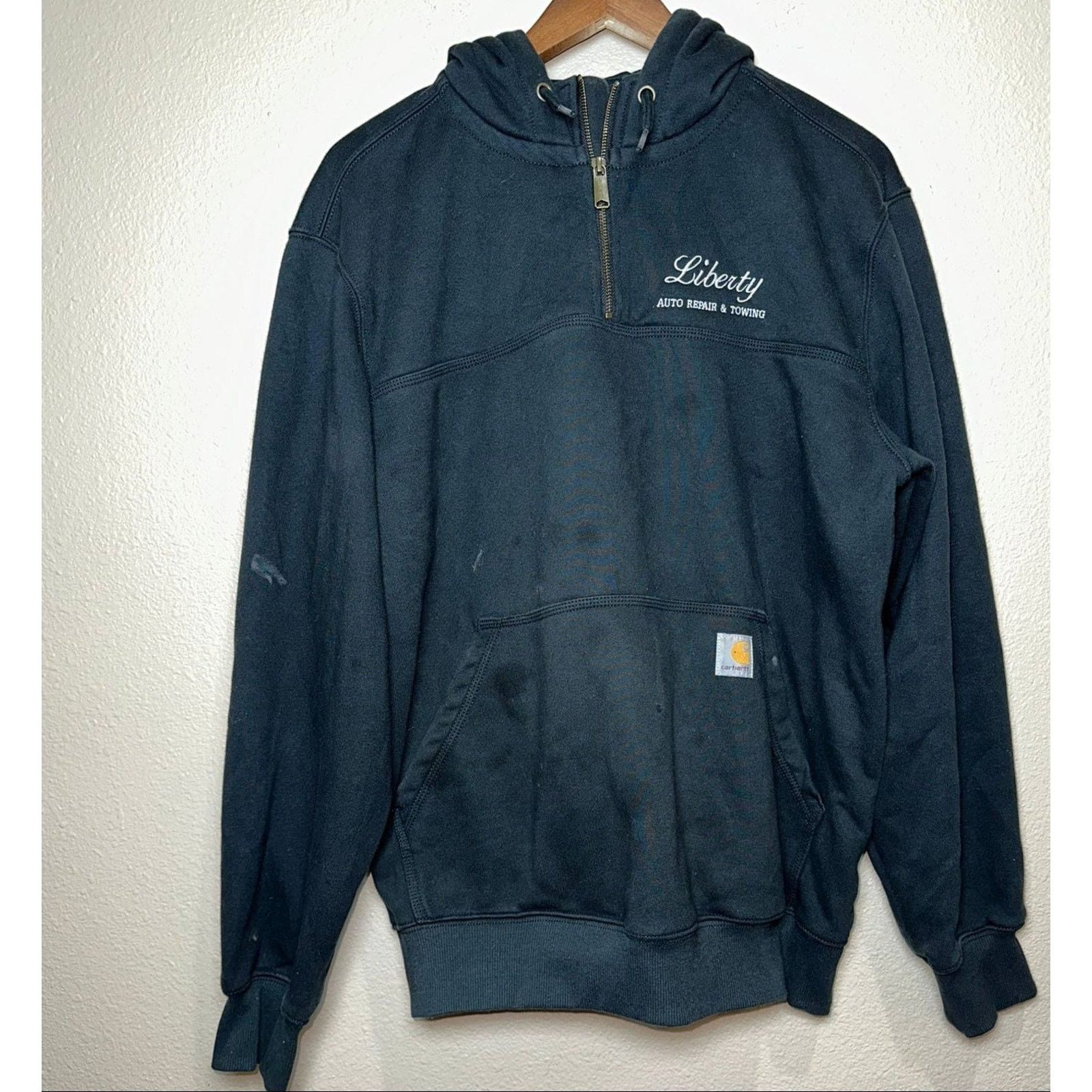 🔧 Carhartt Liberty Auto Repair Hoodie – With Size L