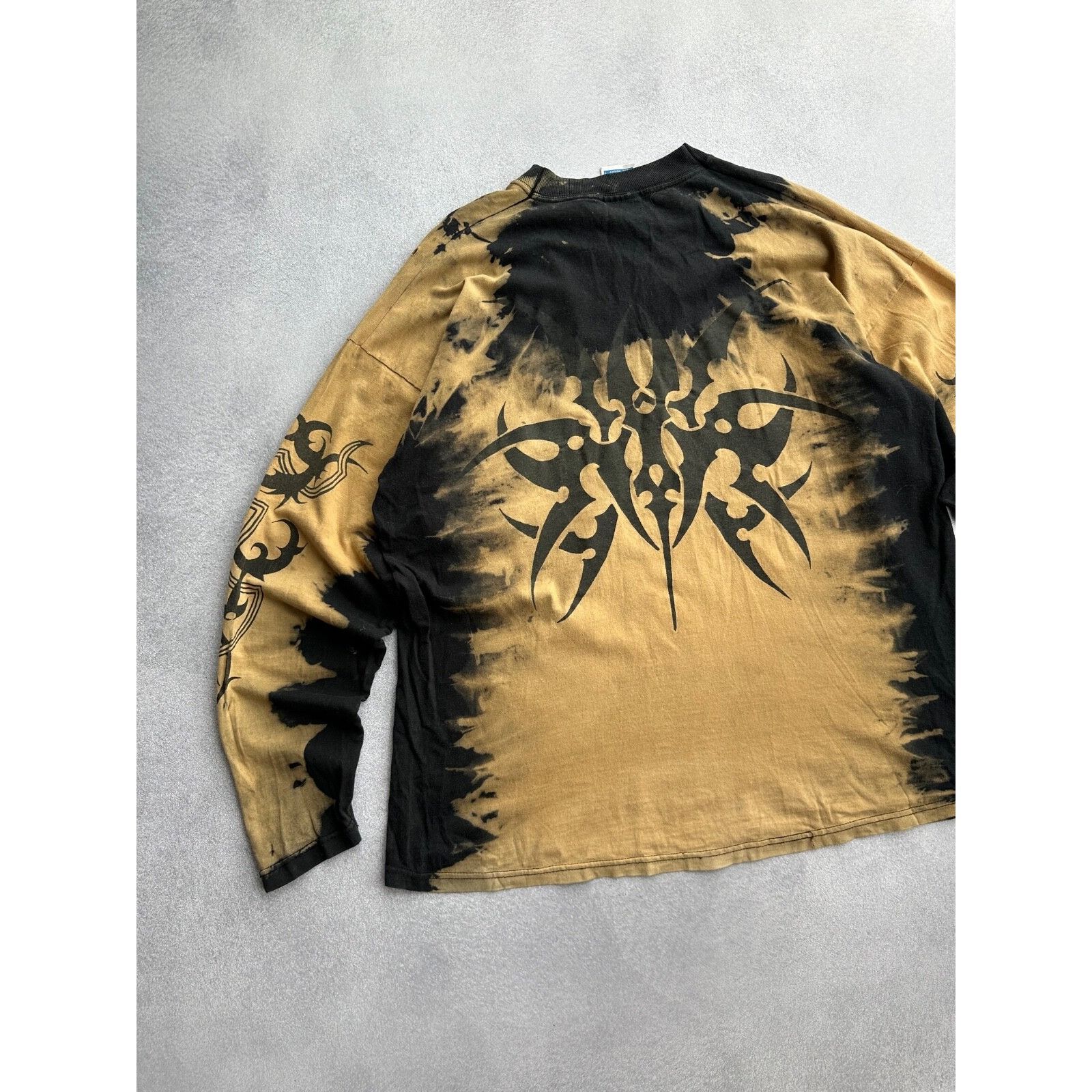 Vintage VTG Tribal 90s Painted Long Sleeve Shirt Size US XL / EU 56 / 4 - 13 Thumbnail