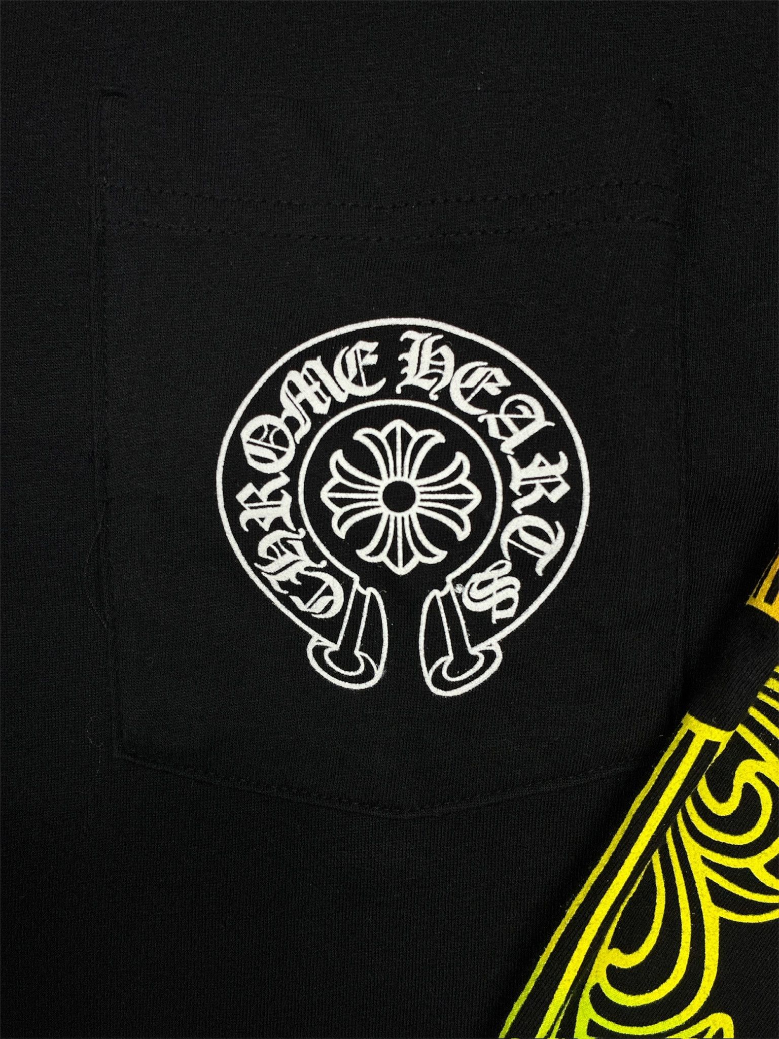 Chrome Hearts Chrome Hearts Multicolor Floral Long Sleeve Black Tee Size US M / EU 48-50 / 2 - 2 Thumbnail