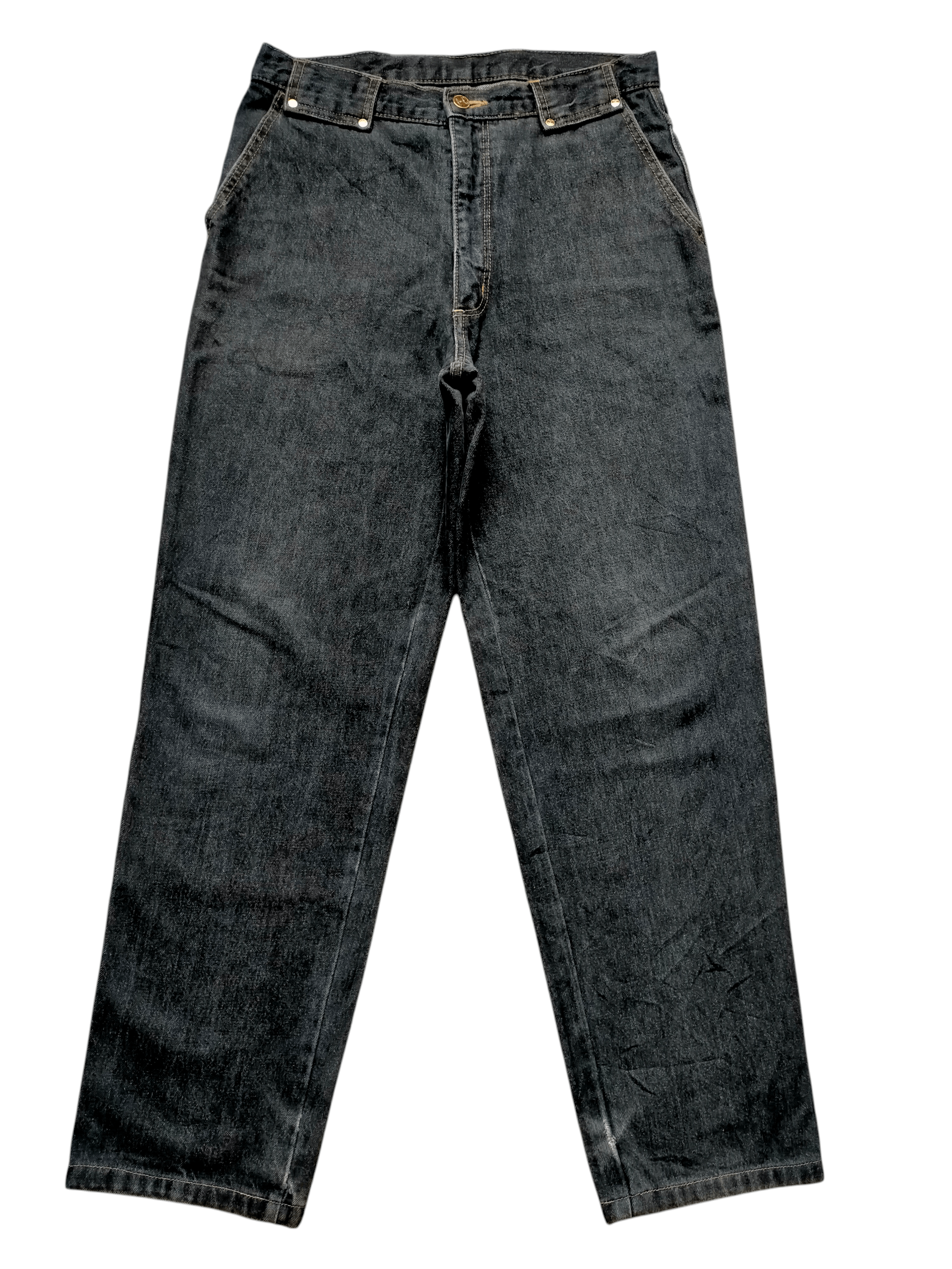 Celine 90s Celine Paris Black Denim Pants Size US 32 / EU 48 - 2 Thumbnail