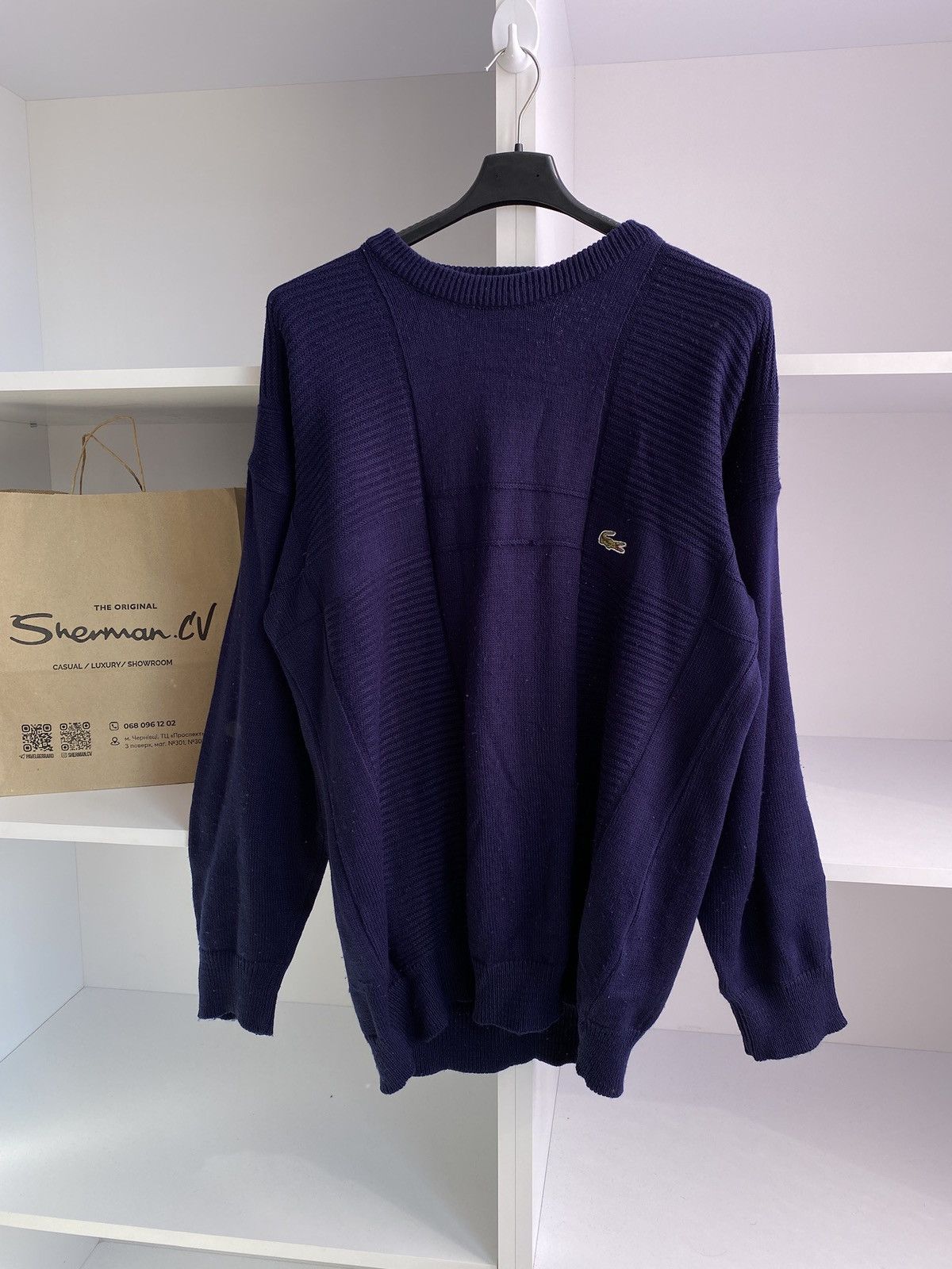 Lacoste × Vintage Vintage Lacoste wool sweater Size US L / EU 52-54 / 3 - 2 Thumbnail