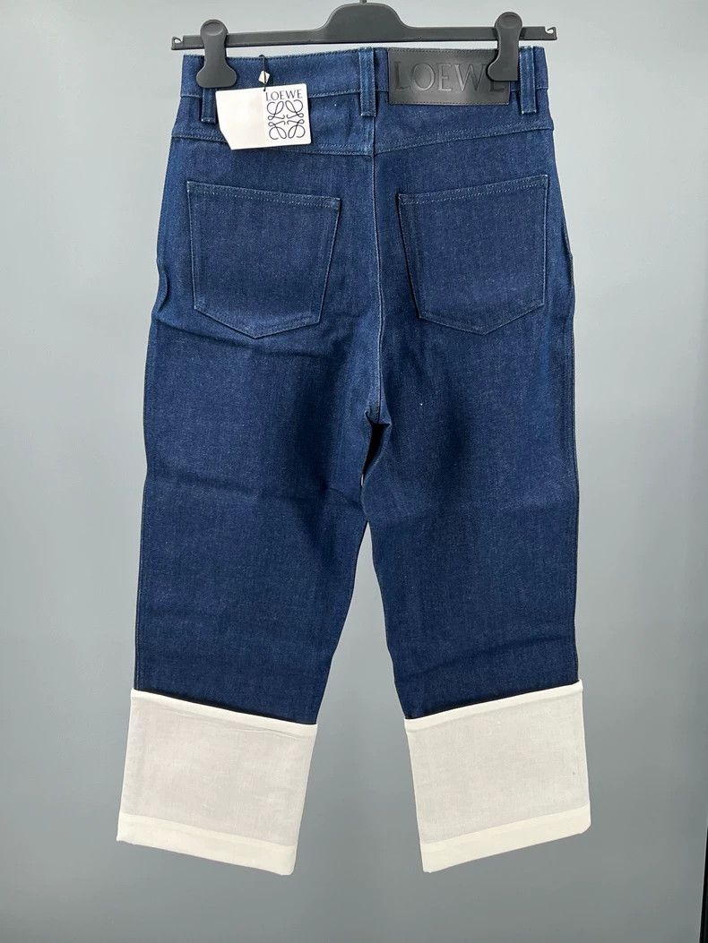 Loewe Loewe size 46 Men's blue and white color matching cotton st Size US 30 / EU 46 - 5 Thumbnail