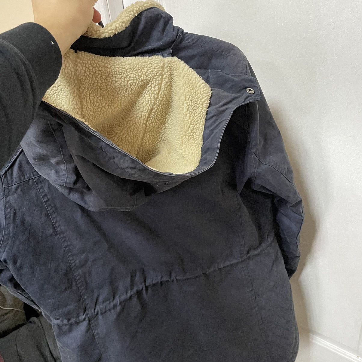 Barbour × London Fog US10 BARBOUR BROADSTONE Jacket Coat old fur mesh parka faux Size L / US 10 / IT 46 - 2 Thumbnail