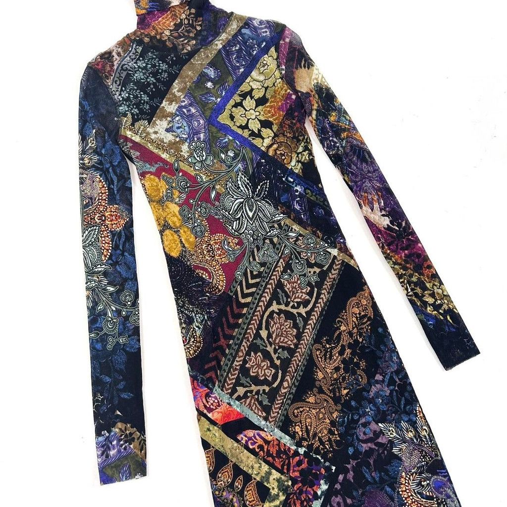 FUZZI vintage FUZZI mesh long sleeve turtleneck dress Size XS / US 0-2 / IT 36-38 - 8 Thumbnail