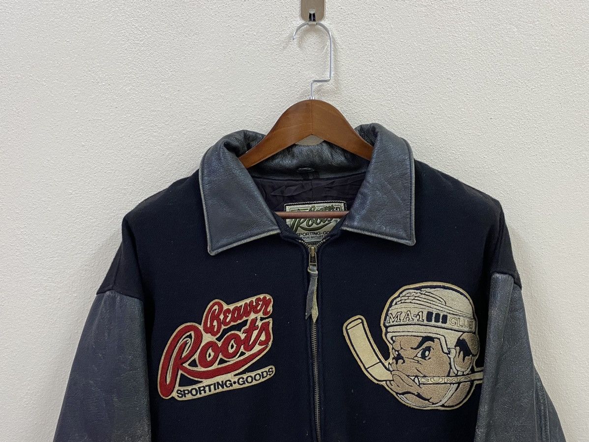 Vintage Vtg Varsity 80s Wool Jacket Beaver Roots Canada Size US XL / EU 56 / 4 - 9 Thumbnail