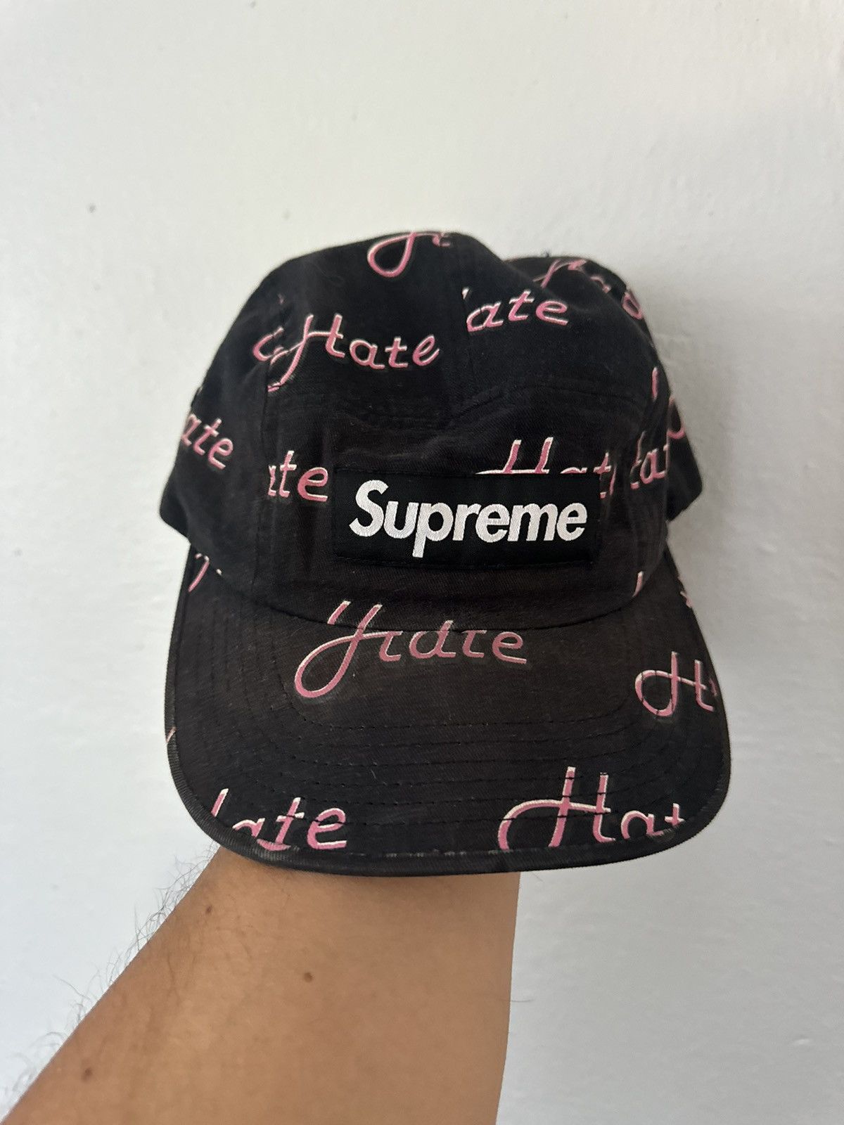 Supreme GOODENOUGH Crushed Rayon Pile Camp Cap (SS25) - $58