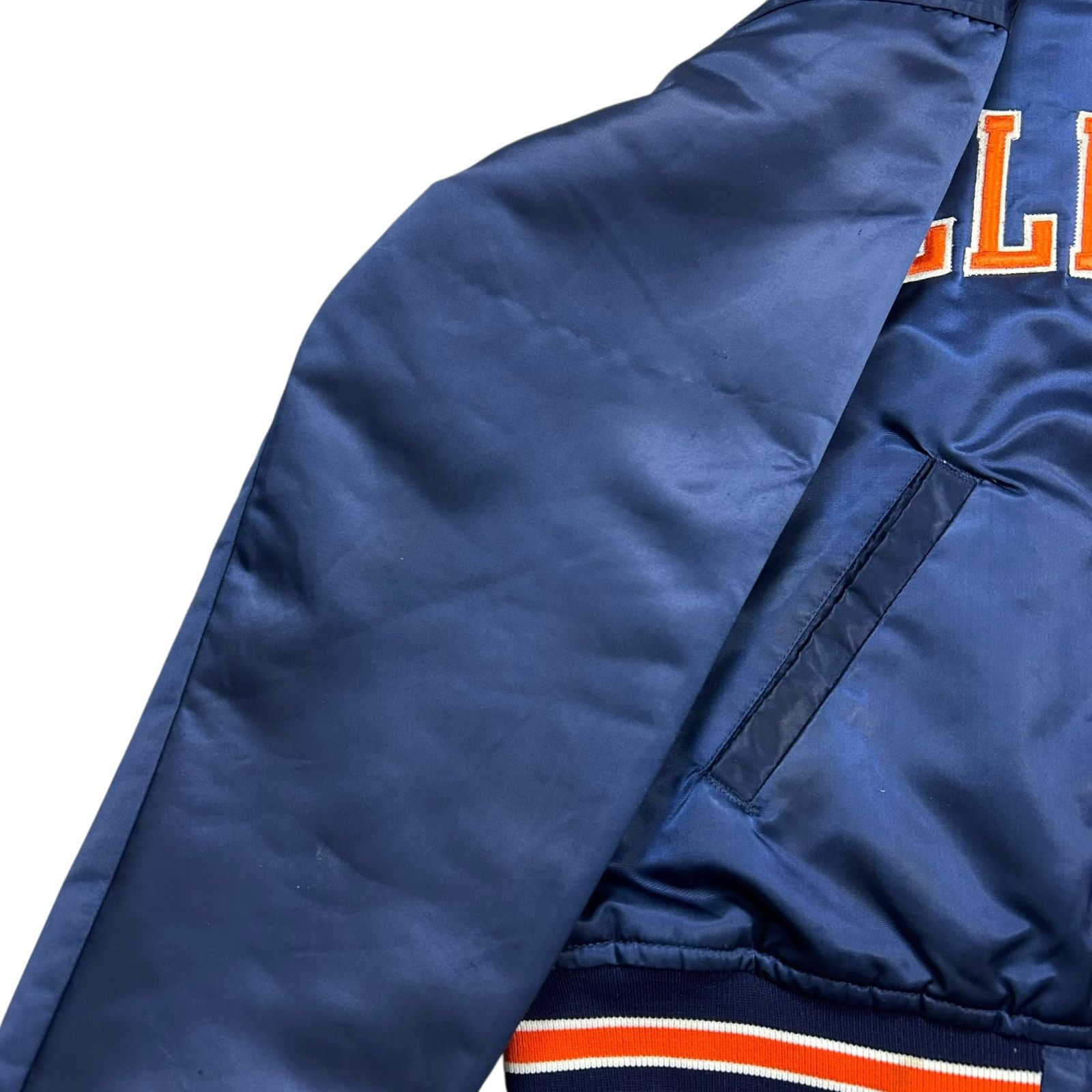 NCAA VTG 90s ILLINOIS FIGHTING ILLINI STARTER SATIN JACKET Size US M / EU 48-50 / 2 - 7 Thumbnail