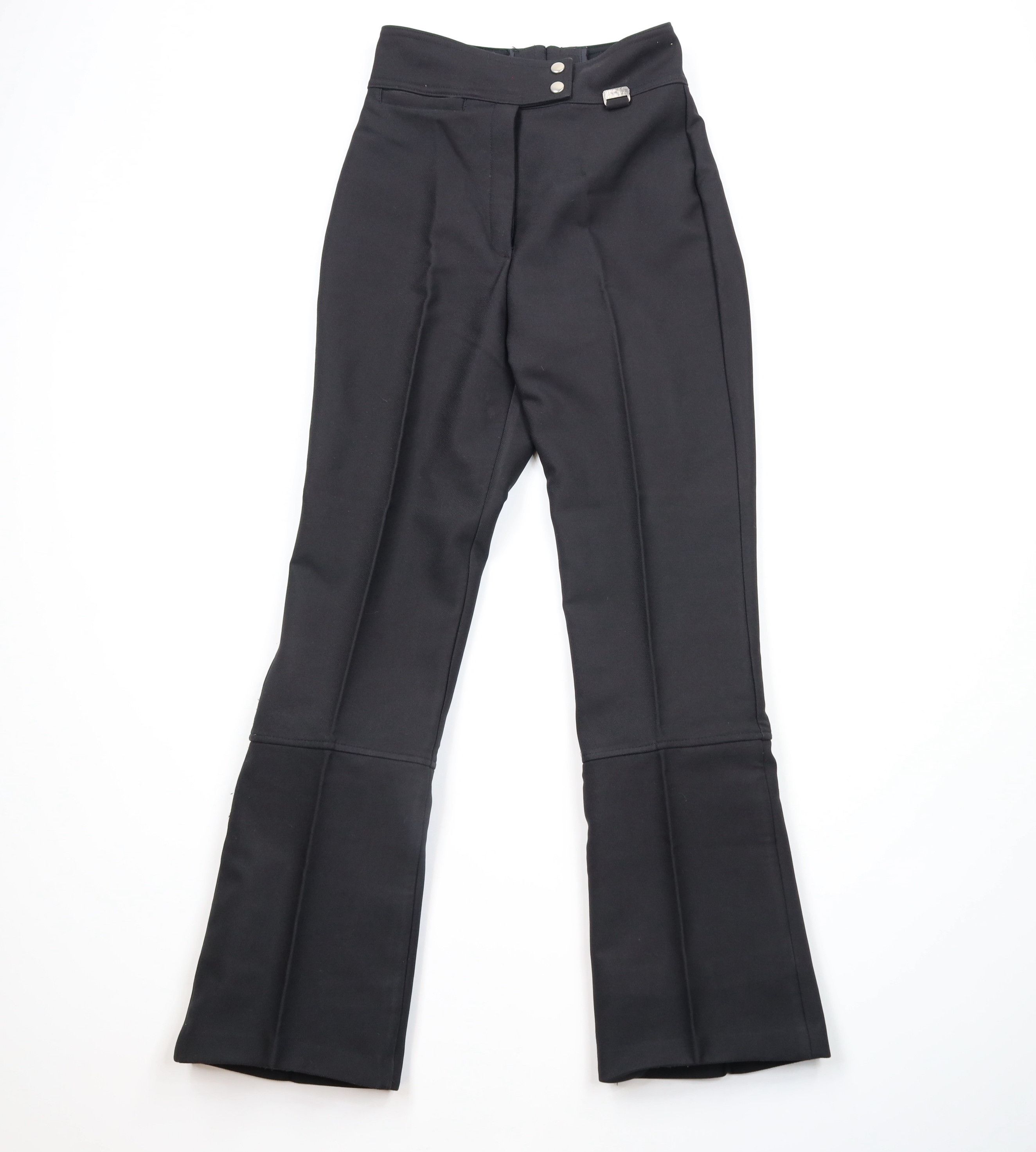 Vintage Vintage 70s Streetwear Lined Skiing Snow Pants Black USA Size 25" / US 0 / IT 36 - 1 Thumbnail