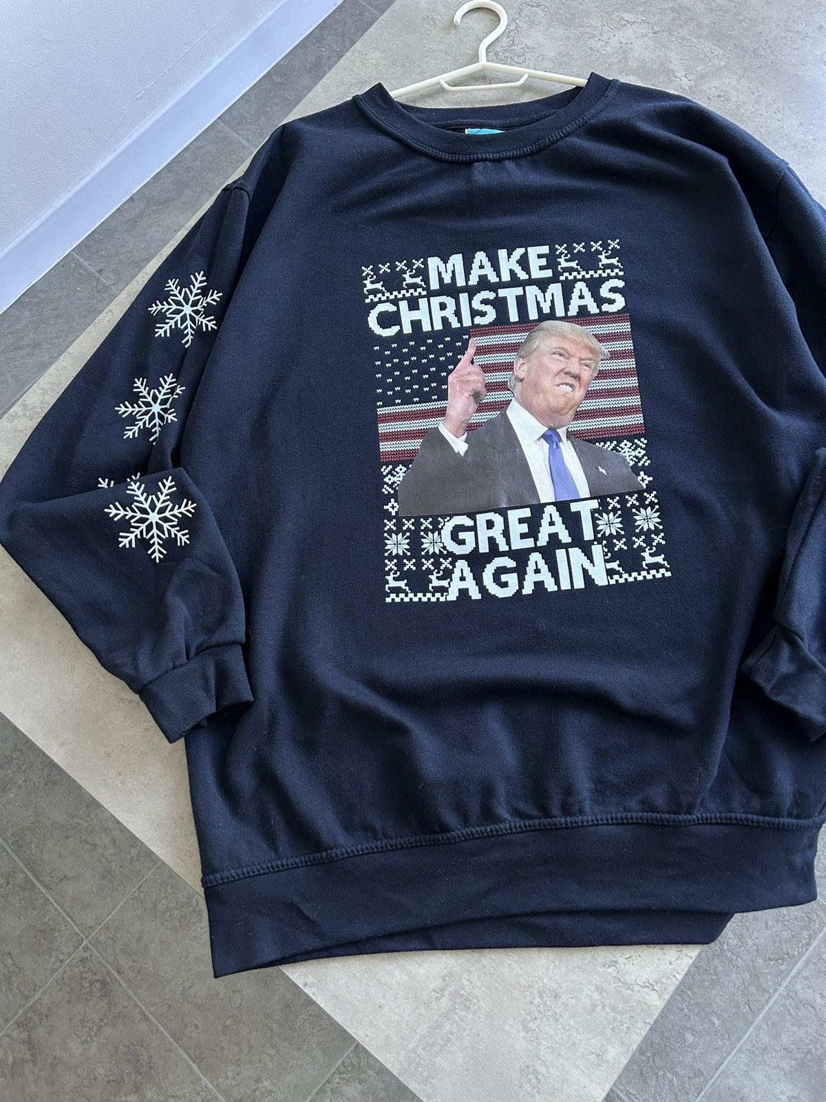Donald Trump Donald Trump Make Christmas Great Again Sweatshirt Jumper Size US XL / EU 56 / 4 - 2 Thumbnail