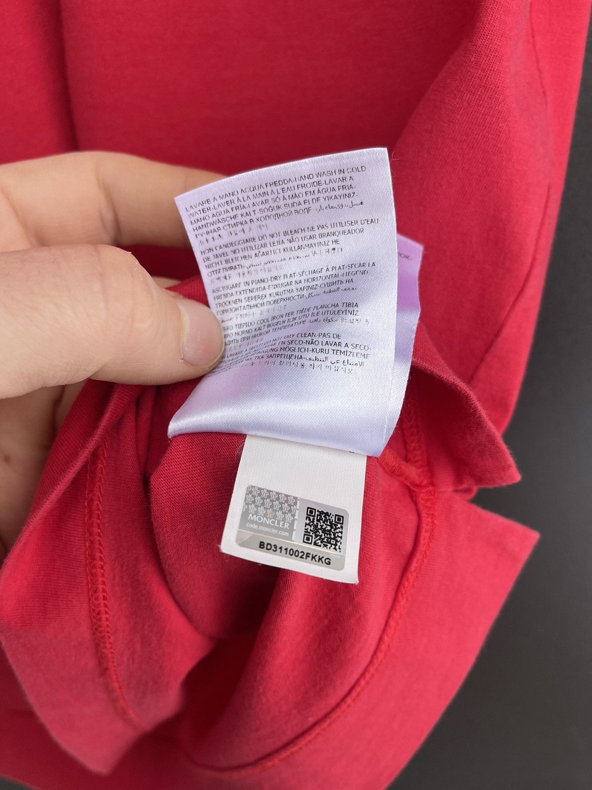 Moncler Grenoble Moncler Grenoble Women's Red T-Shirt - Made in Italy Size L / US 10 / IT 46 - 8 Thumbnail