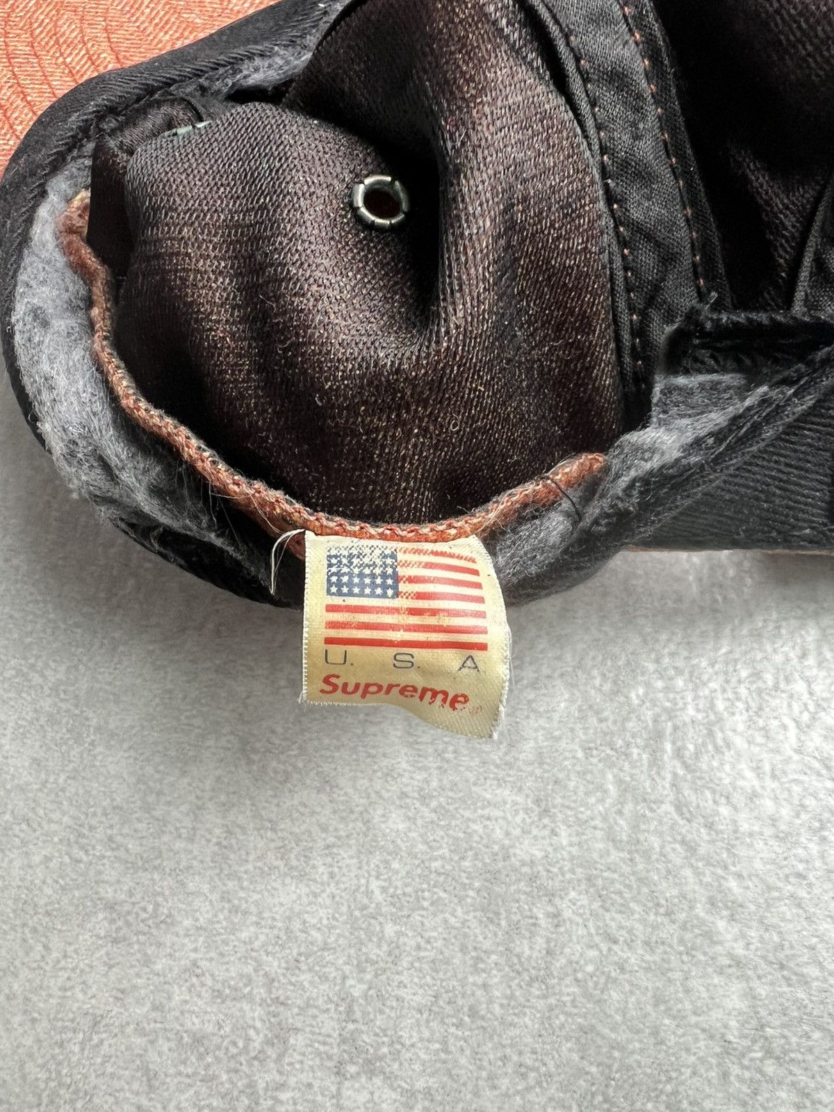Supreme Supreme Herringbone Wool Camp Cap - Neon Orange (FW18) Size ONE SIZE - 3 Thumbnail