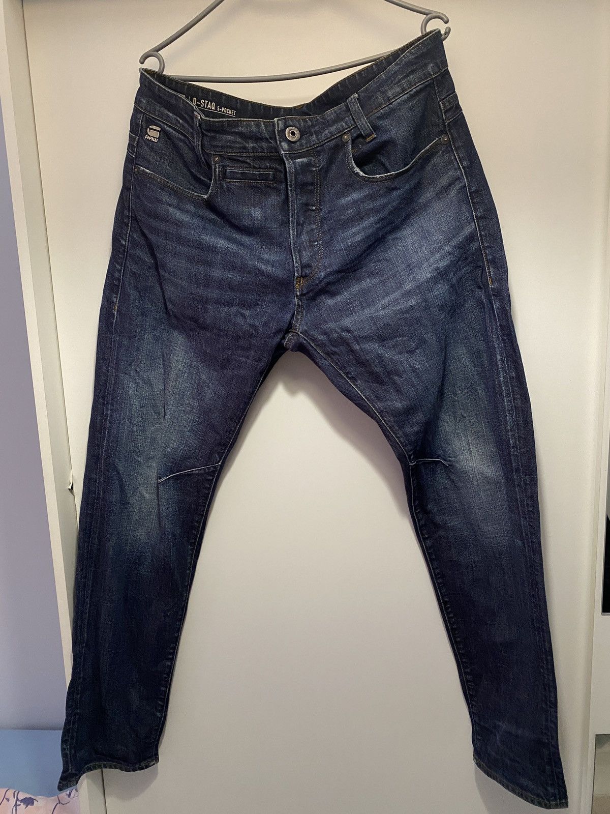 G-Star g star raw d-staq 5-pocket slim denim trousers Size US 32 / EU 48 - 1 Thumbnail