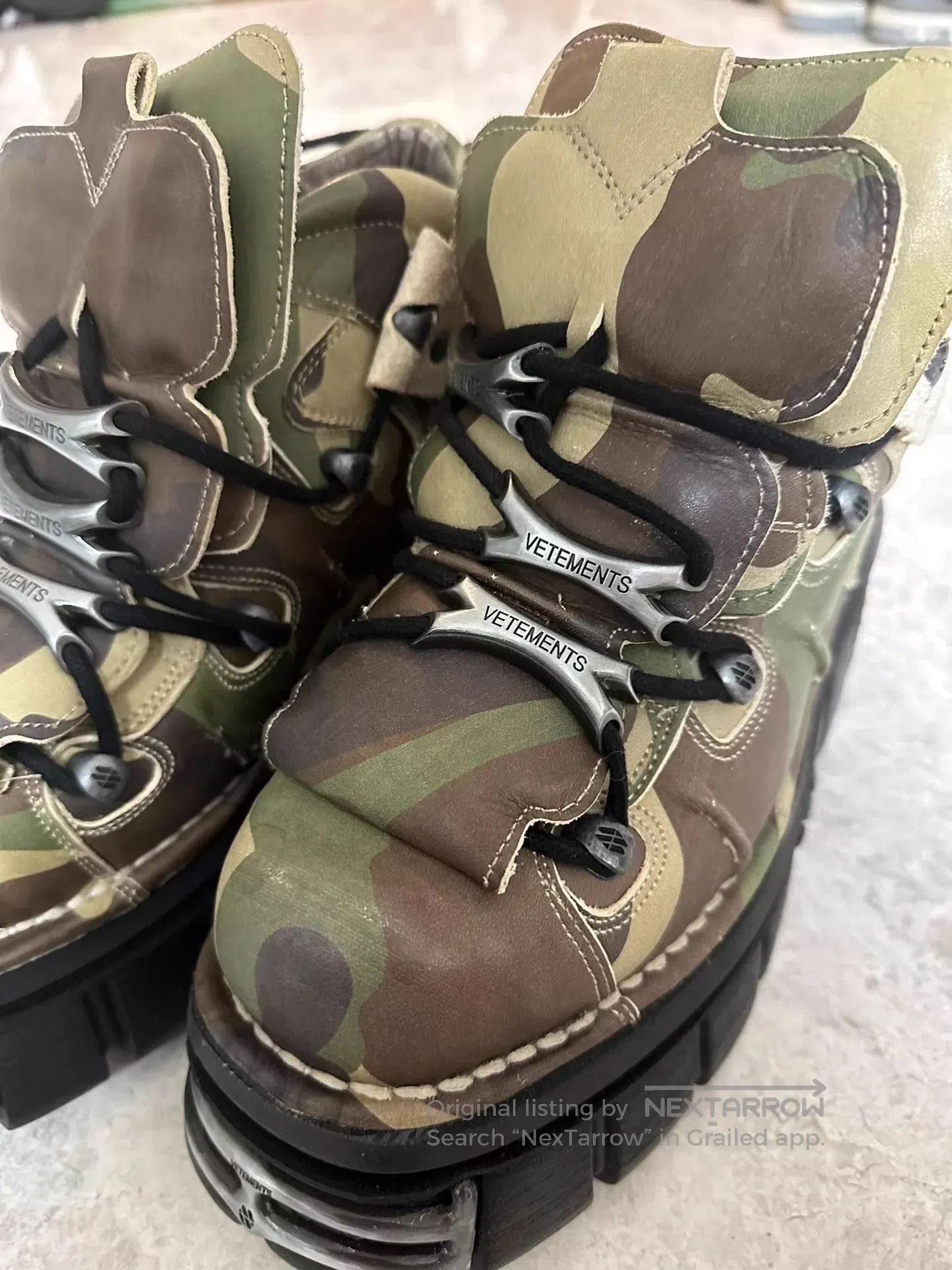 Vetements Green Camouflage High. Size US 9 / EU 42 - 2 Thumbnail
