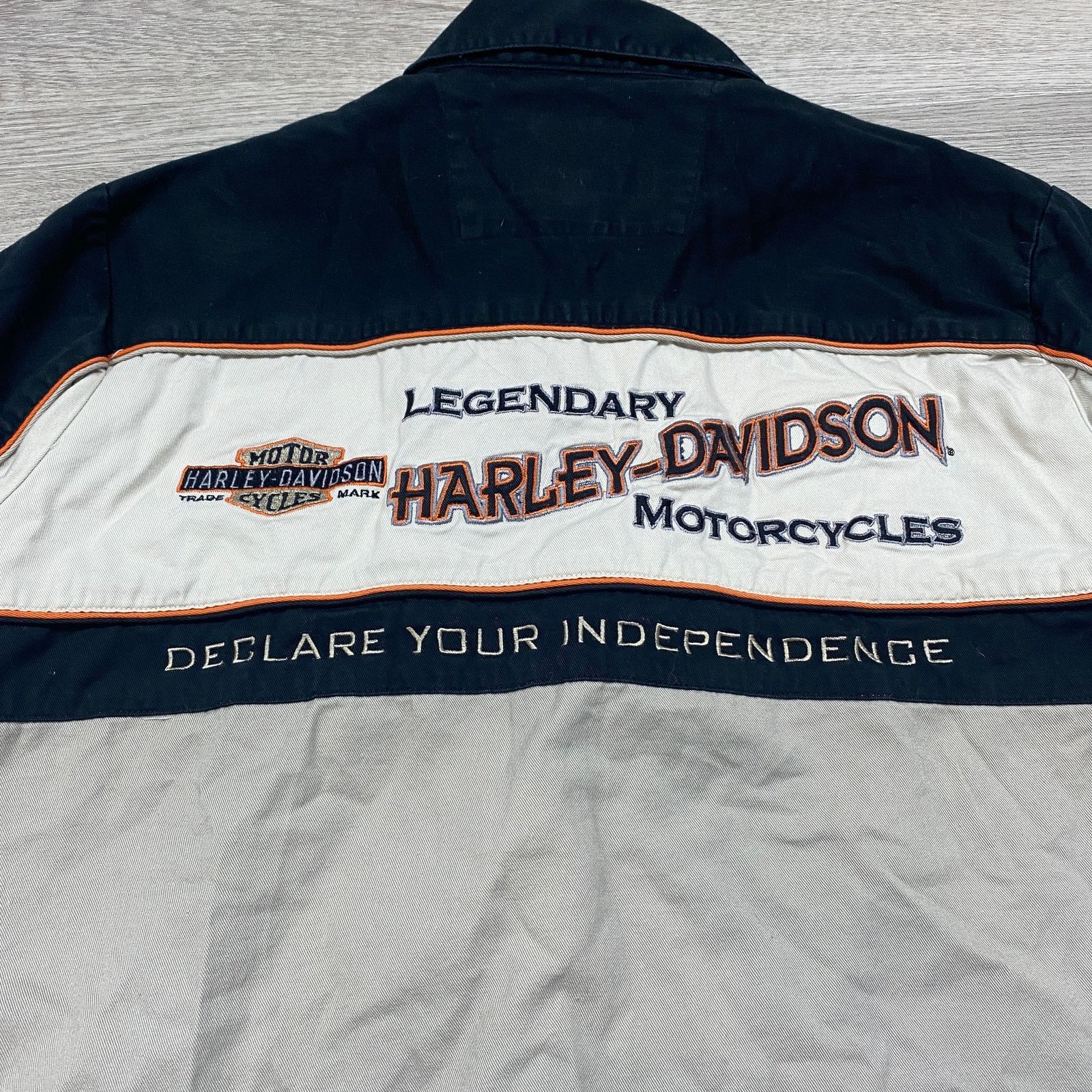 Harley Davidson × Vintage VTG 2005 Harley Davidson Legendary Motorcycles Work Shirt M Size US M / EU 48-50 / 2 - 4 Thumbnail