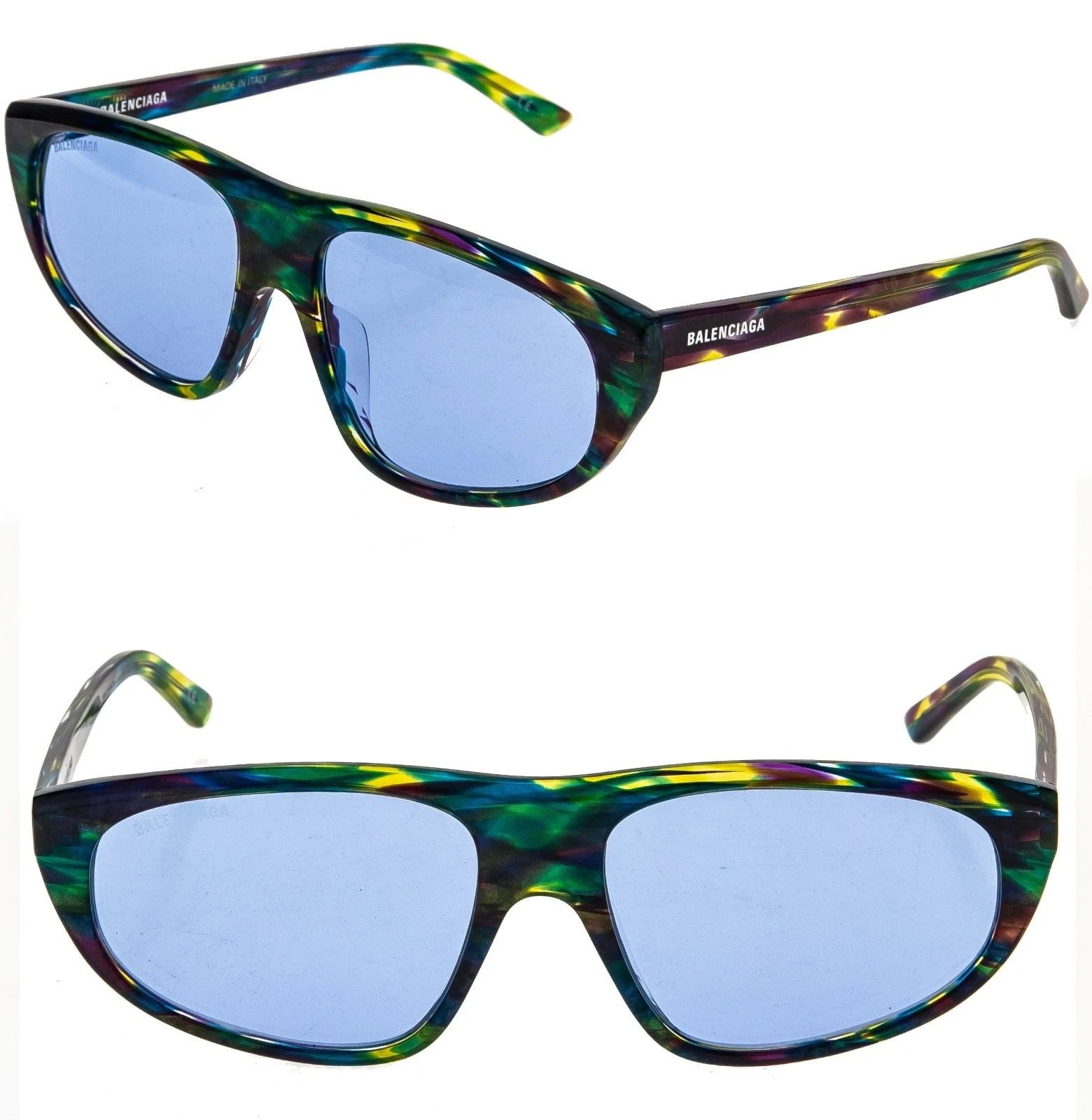 Balenciaga BALENCIAGA BB0098S TV D Blue Rainbow 0098 Sunglasses 003 Size ONE SIZE - 1 Thumbnail