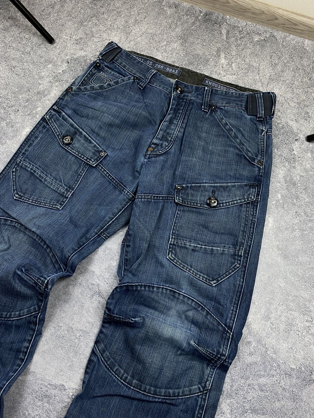G-Star × Japanese Brand × Vintage Vintage G-Star Raw Japanese Distressed Cargo Pants Y2K Size US 34 / EU 50 - 5 Thumbnail
