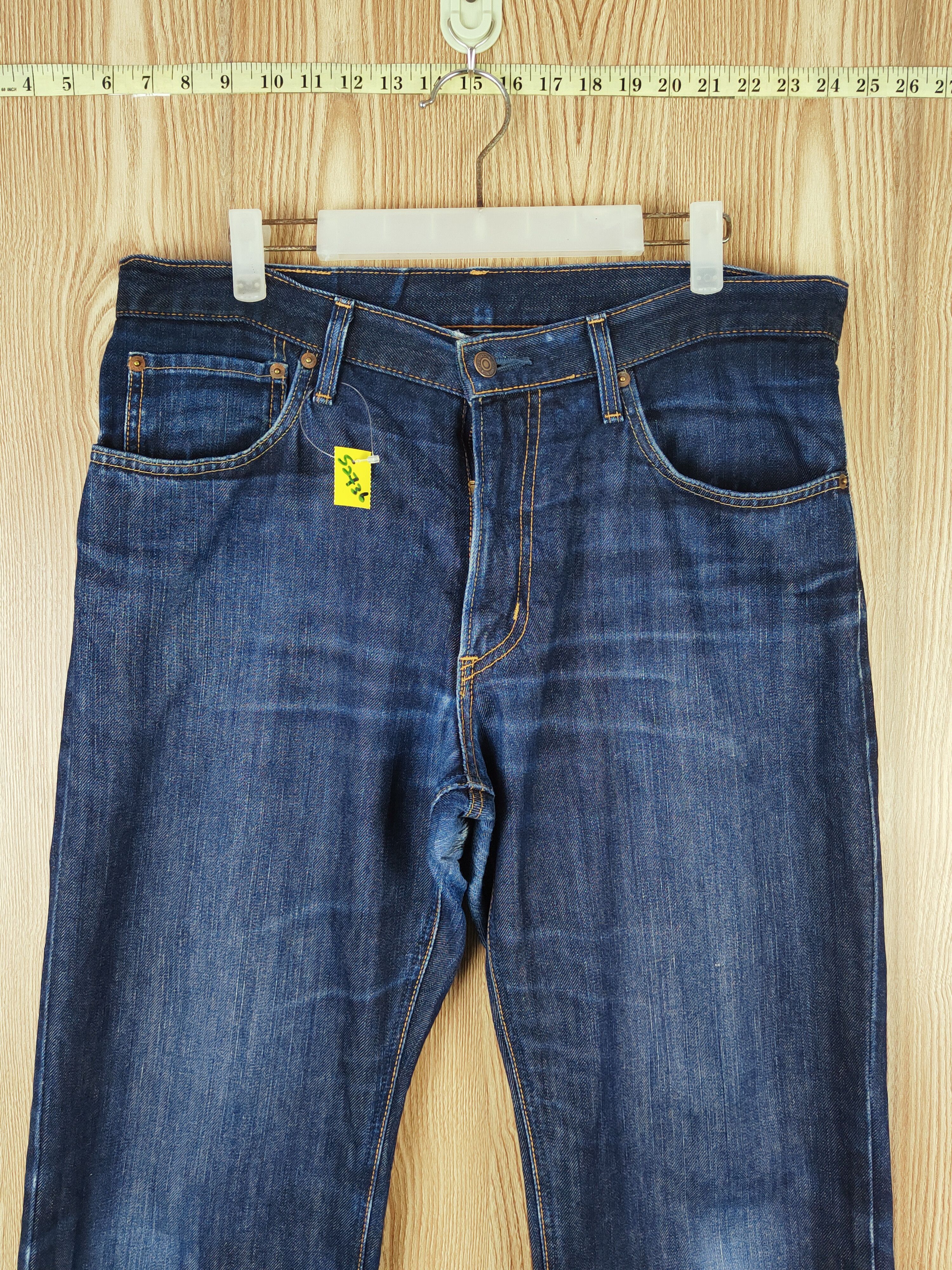 Edwin Edwin Dark Blue Distressed Ripped Jeans #S2736 Size US 34 / EU 50 - 2 Thumbnail