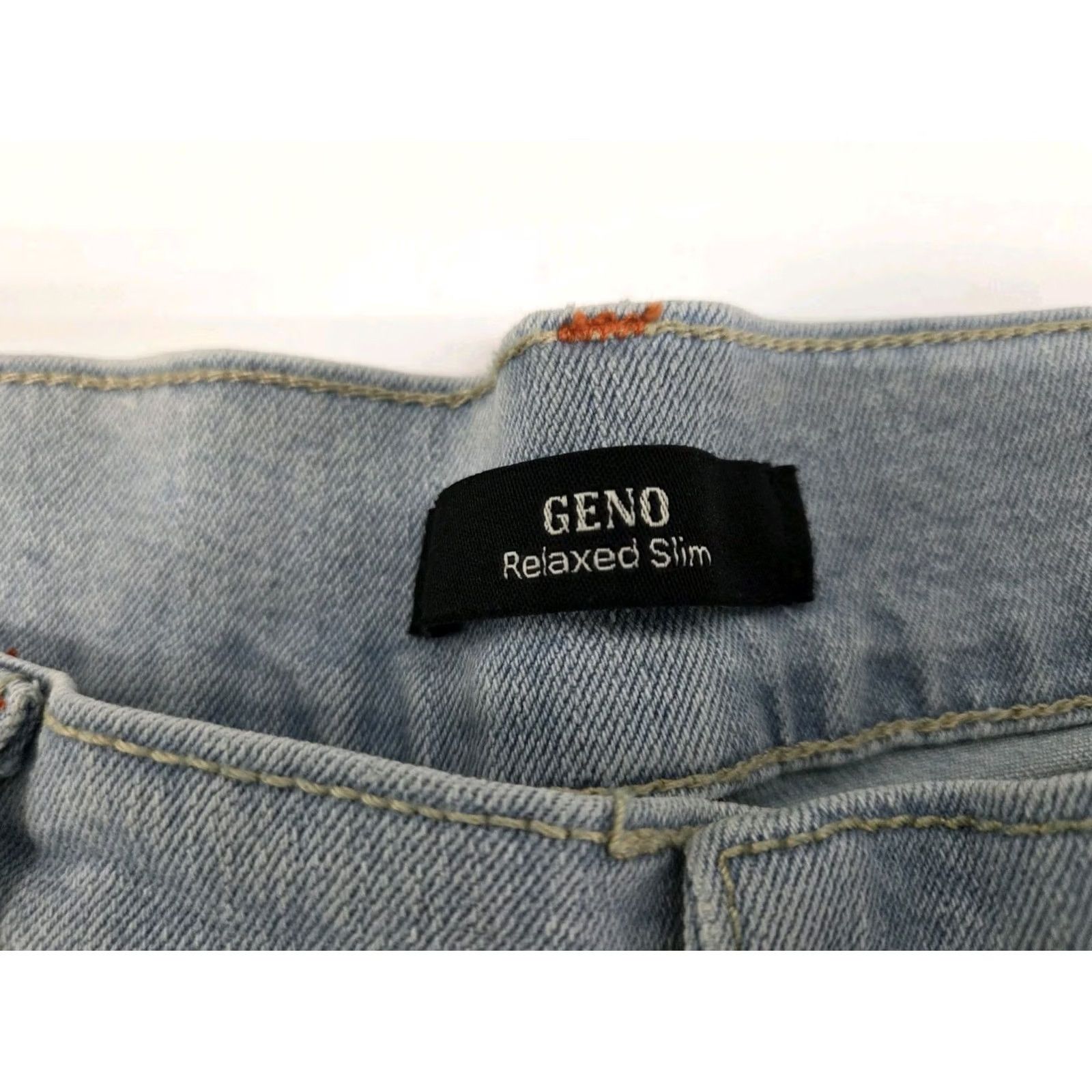 True Religion VINTAGE True Religion Geno Jeans Mens Slim Fit 36 Light Blue Denim 5-Pocket Logo Embroidered Zipper Button 36/32 Top Size US 36 / EU 52 - 5 Thumbnail