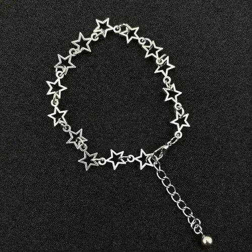 Japanese Brand Y2K Silver Star Bracelet Size ONE SIZE - 2 Thumbnail