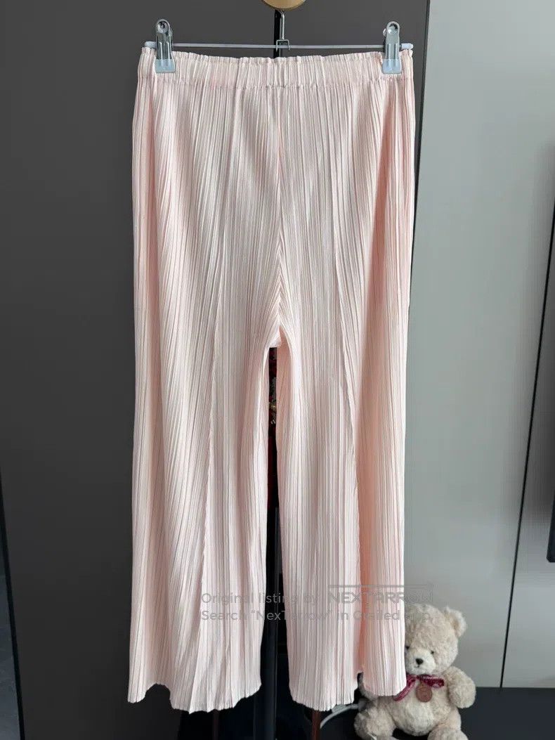 Issey Miyake Issey Miyake Cotton-soft Wide-leg Trousers Size 25" / US 0 / IT 36 - 2 Thumbnail