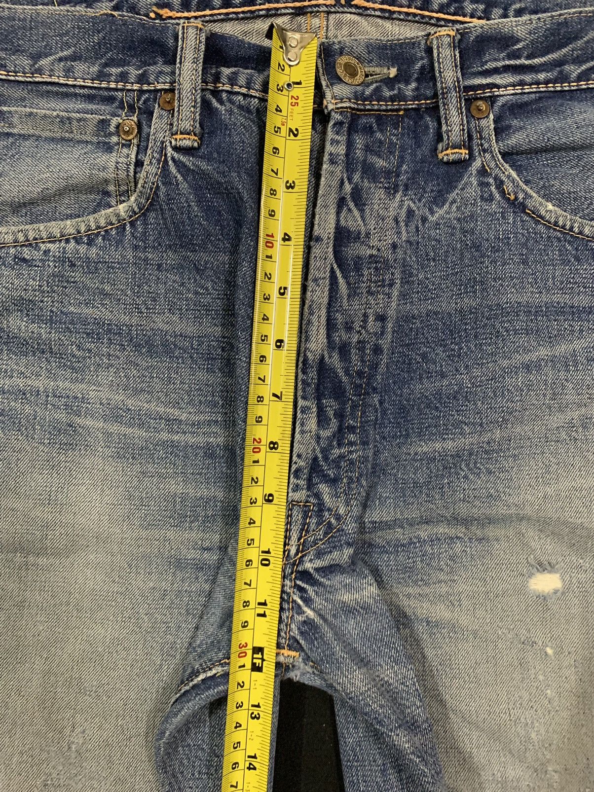Sugar Cane Vintage 90s Warehouse & Co Selvedge Loose Distressed Jorts Size US 33 - 20 Thumbnail