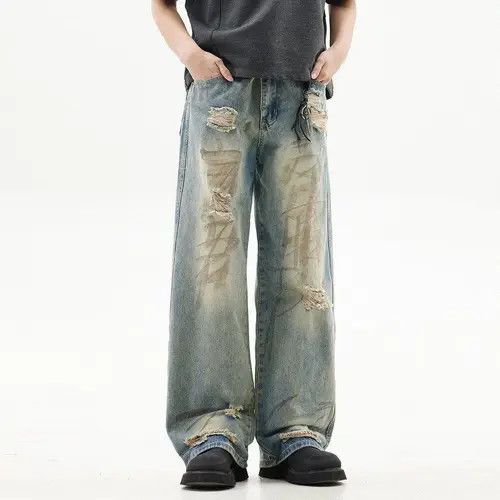 VIBE Distressed Blue Denim Jeans Size US 30 / EU 46 - 1 Thumbnail